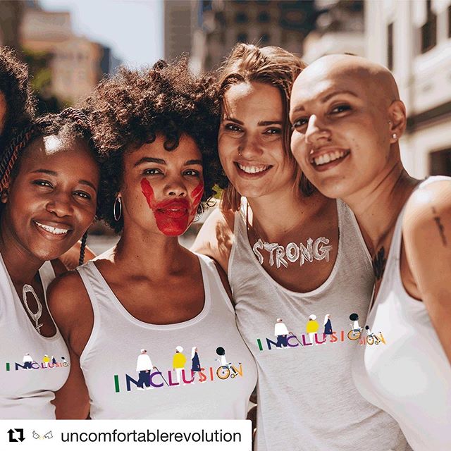 If you can be one thing, be Inclusive.
.
Loving my company&rsquo;s new range of #inclusion t-shirts and accessories designed by @ceelgee .
.
#inclusionmatters #inclusion #bodypositive #graphictees #tshirts #tshirtdesign #Repost @uncomfortablerevoluti