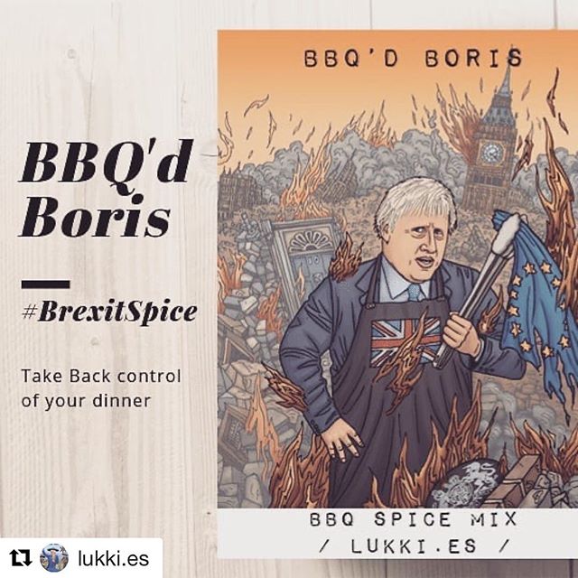 Loving this humorous culinary take on #Brexit by @lukki.es ... Founded by a friend of mine, Luke Miller, #Lukkies has just launched a limited edition spice pack featuring funny perspectives of the main #Brexit personalities! #TakeBackControl #brexit?
