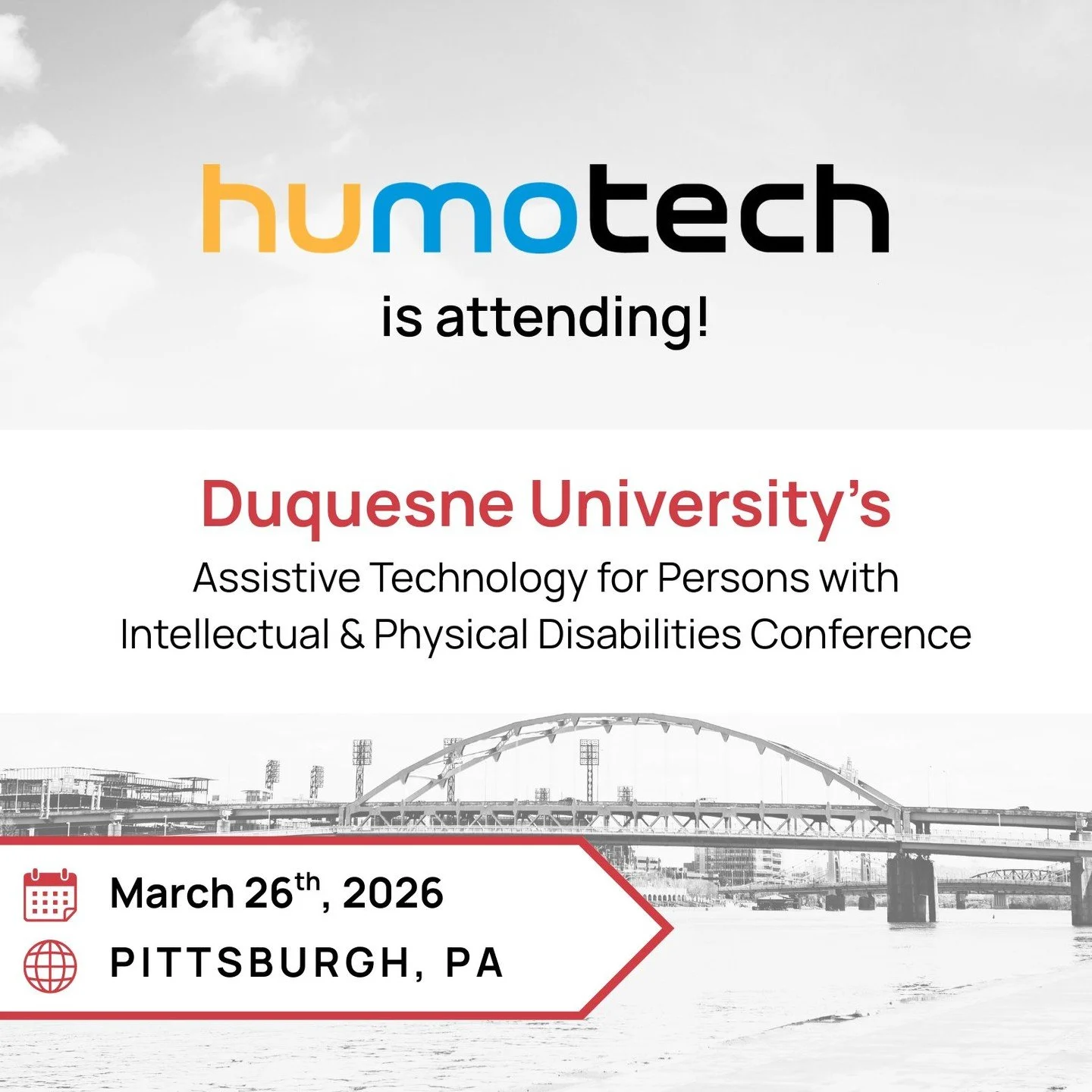 Humotech will be attending the Assistive Technology for Persons with Intellectual &amp; Physical Disabilities Conference on March 26, 2026 at @duquesneuniversity.

Looking forward to thoughtful conversations about improving mobility outcomes.

#Assis