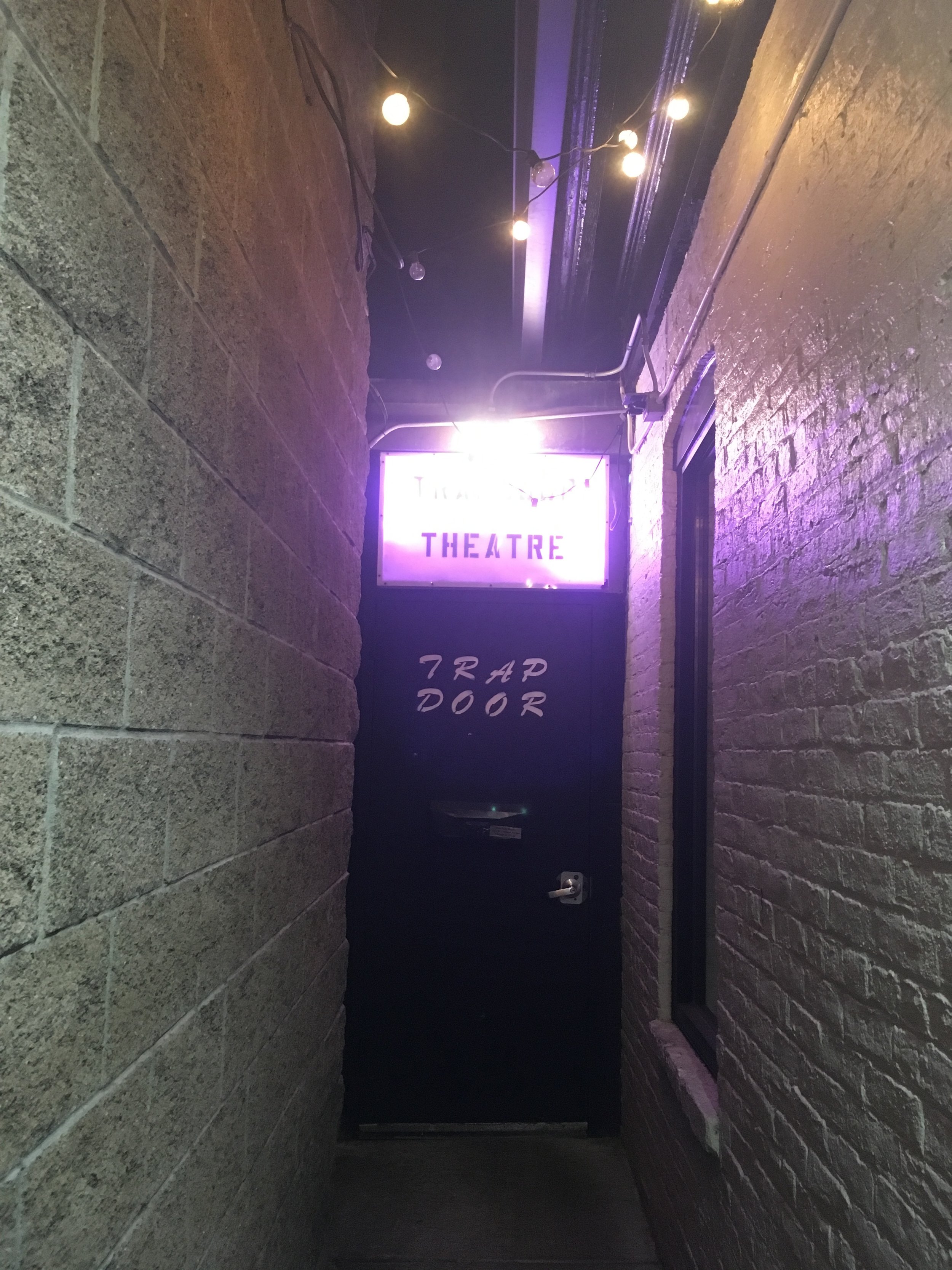 The Trap Door Theatre gangway