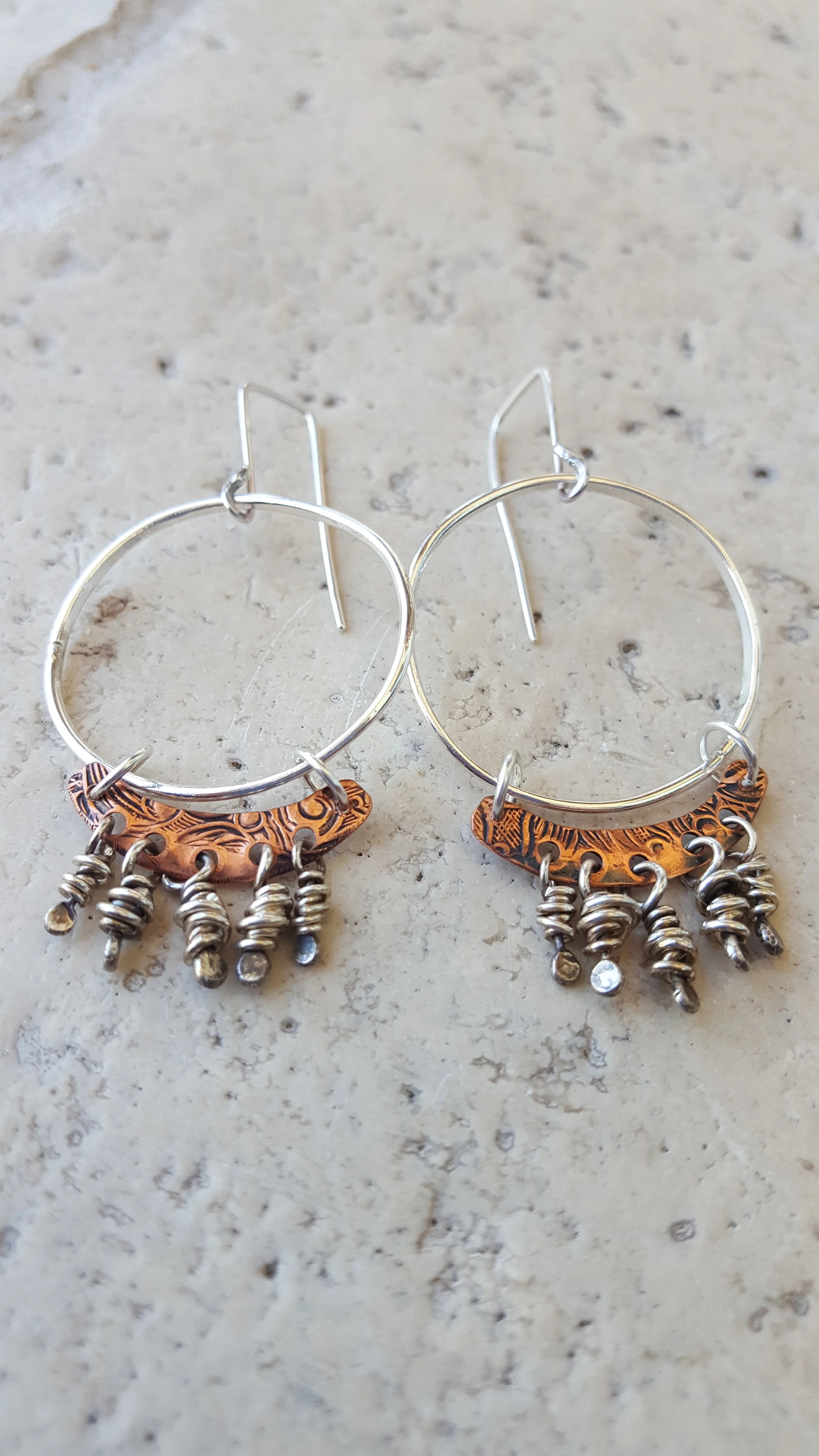 SilverHoopswithCopperandSilverDangles.jpg