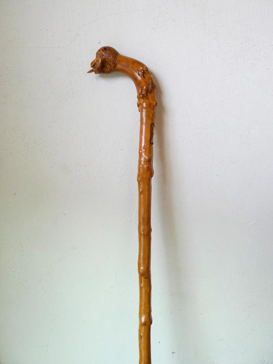 10/Canne pommeau tête de singe (89 cm)