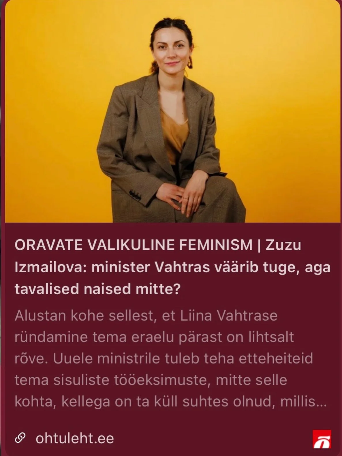 &bull; Ei saa &uuml;le ega &uuml;mber asjaolust, et Reformierakond on peaministri toolil juba &uuml;le 5 aasta j&auml;rjest, kuid Eestis on j&auml;tkuvalt EL-i suurim sooline palgal&otilde;he, mis k&uuml;&uuml;ndis 2024. aasta seisuga suisa 18,8 prot