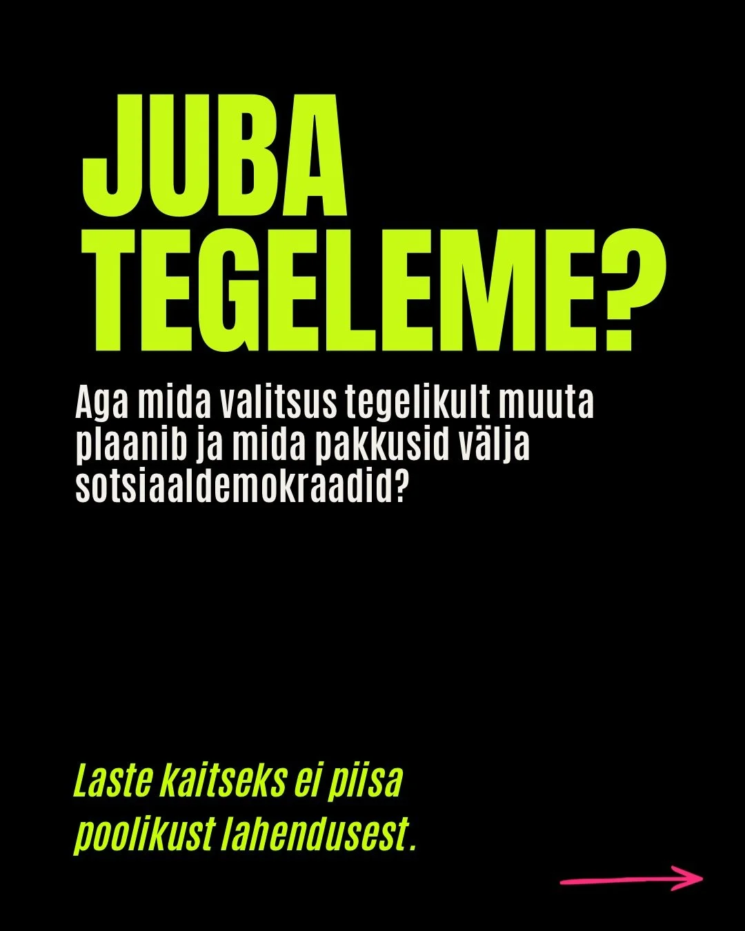Valitsus v&auml;itis, et lastevastaste seksuaalkuritegude aegumist&auml;htaegade muutmisega juba tegeletakse. See on vajalik samm, kuid j&auml;tab suurema osa probleemidest lahenduseta. 

Sotsiaaldemokraatide ettepanek on laiem: lisaks aegumise kaota