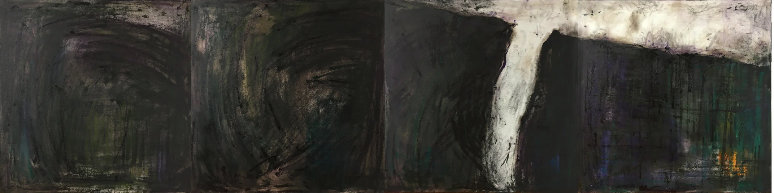 Abyss , 4 Panels each 36” x36”, oil on canvas, 2017