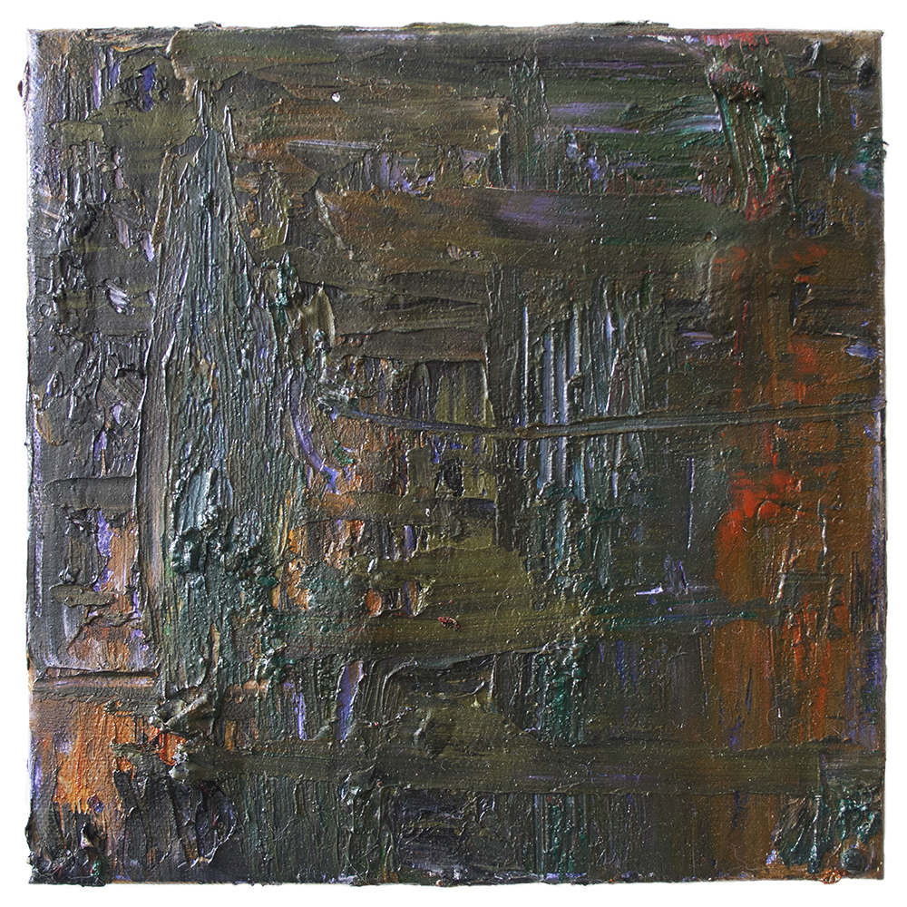 Study of the abyss #5, 8” x8”, oil on canvas, 2016