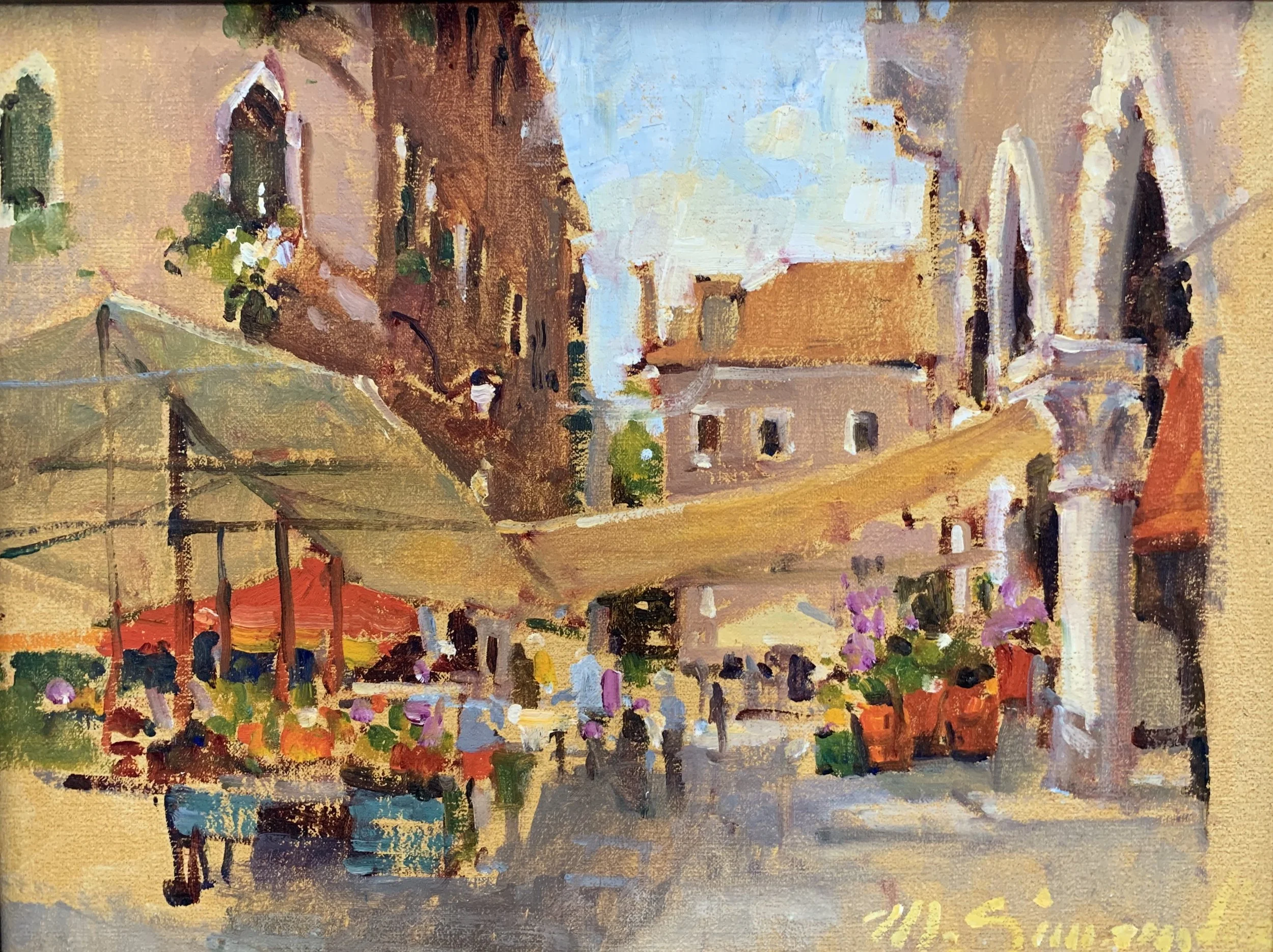 Fish Market Venice 12 x 16