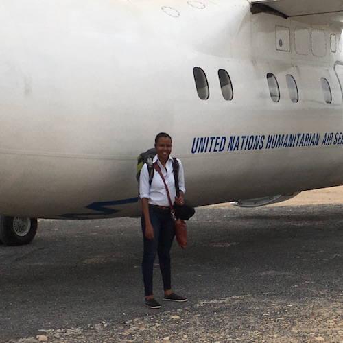 Arriving at the refugee camps in Dadaab, Kenya.