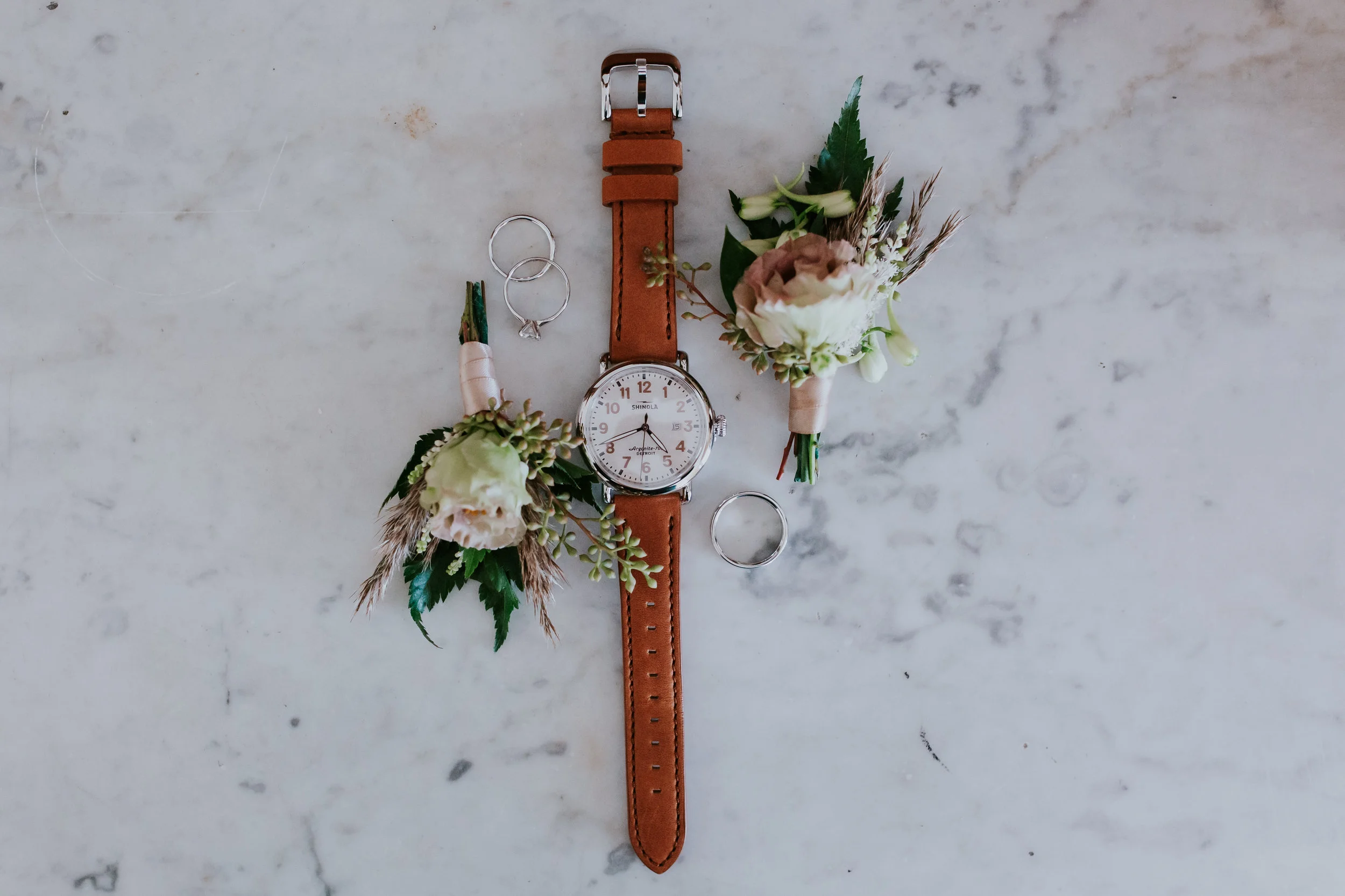 Fall Lisianthus Boutonnieres