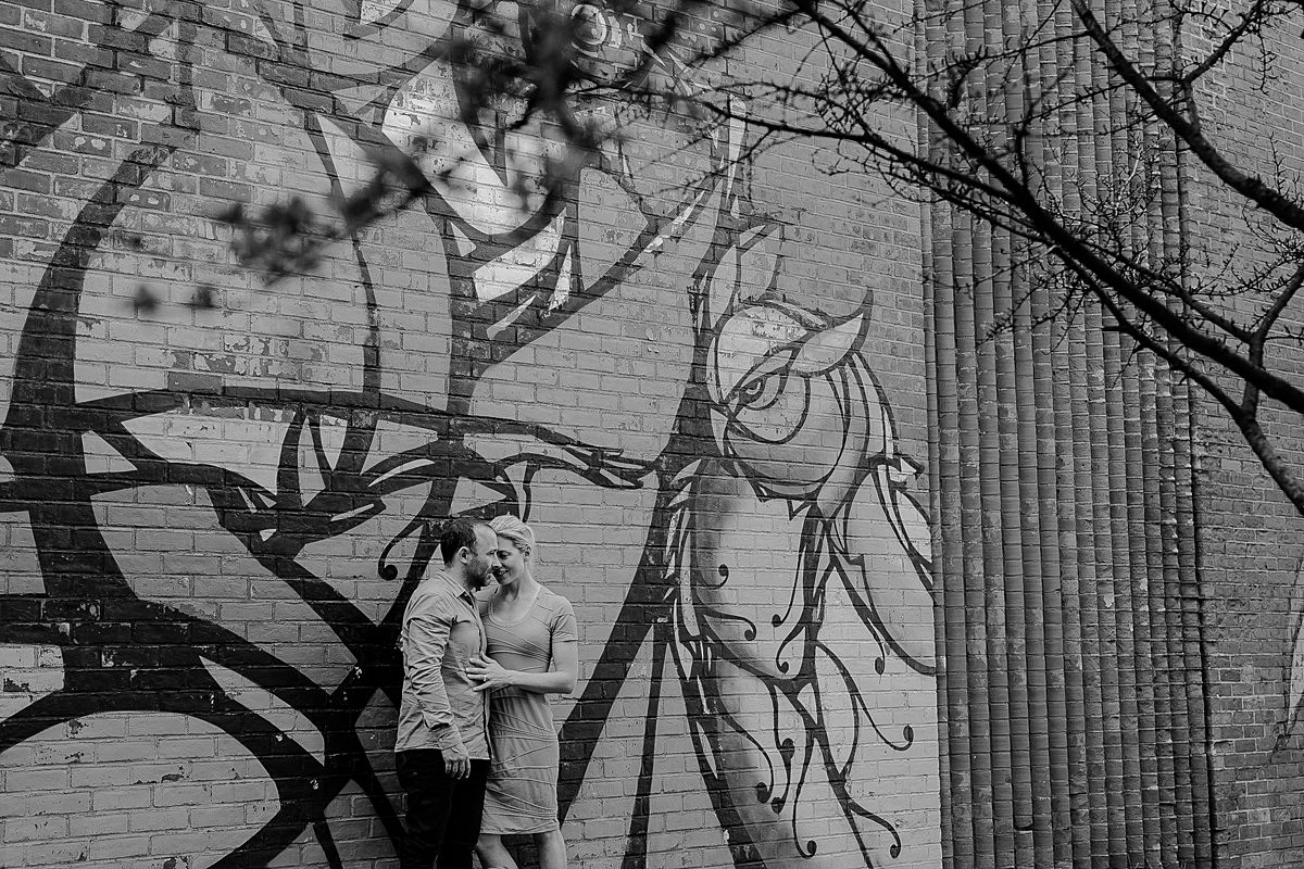 mom and dad enjoy a moment together while on vacation in new york city from australia