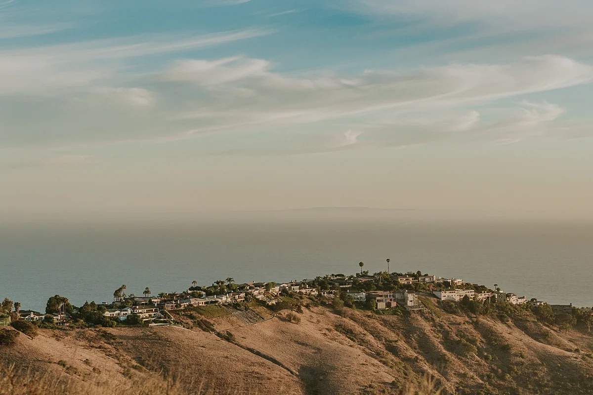 photo by Orange County family photographer Krystil McDowall Photography. Landscape photo of view taken from Top of the World Laguna Beach California