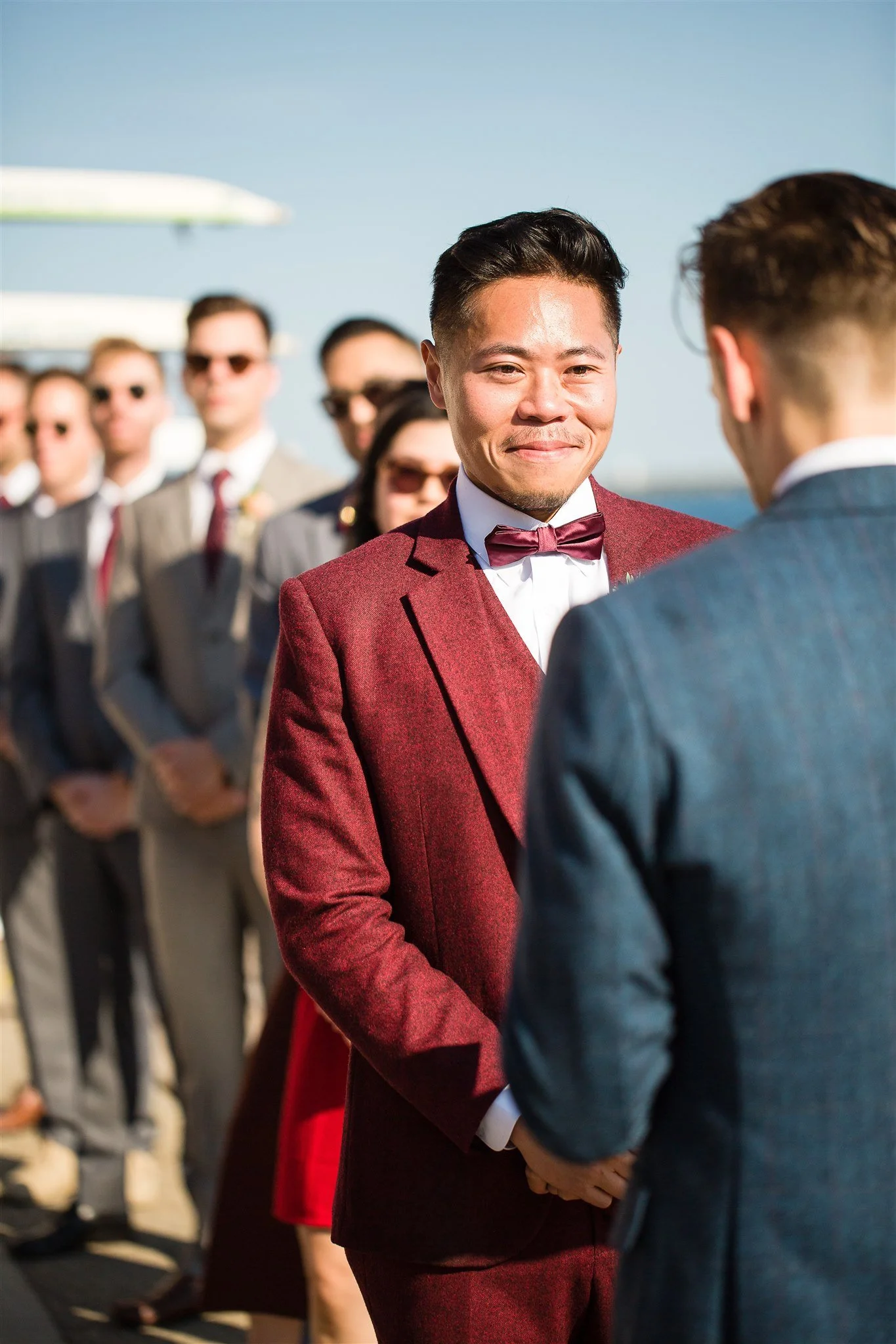 Michael and Jacob’s unforgettable wedding at The Henley Room in Toronto was a vibrant celebration of love and community. Planned by @stori.events, the day featured stunning florals by @theflower597toronto, incredible performances by drag queens Fay S
