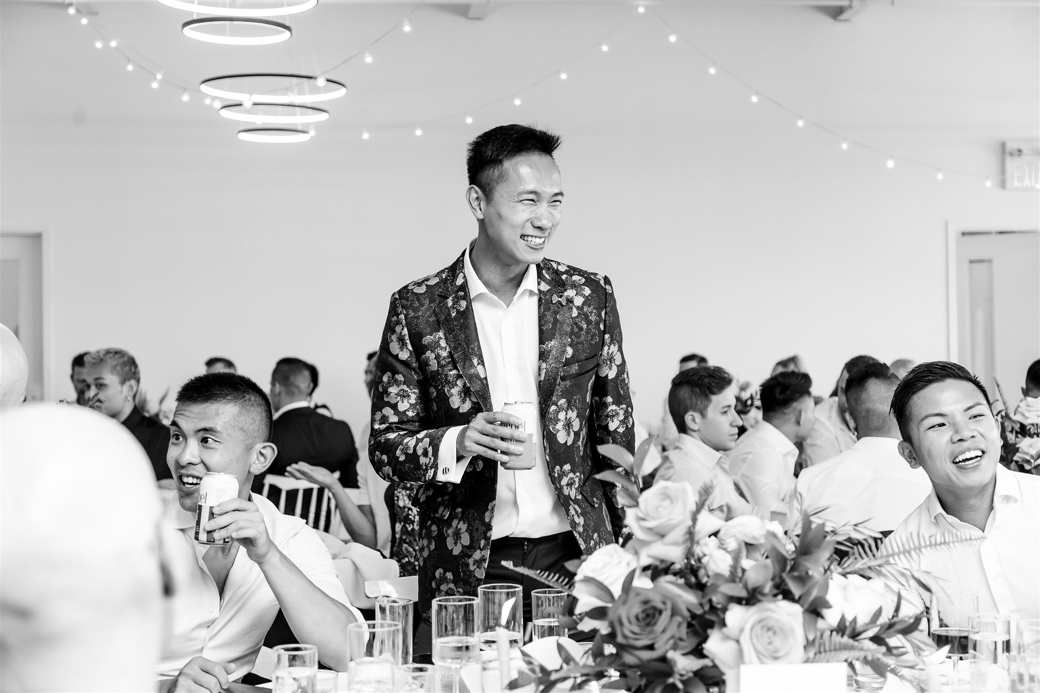 Michael and Jacob’s unforgettable wedding at The Henley Room in Toronto was a vibrant celebration of love and community. Planned by @stori.events, the day featured stunning florals by @theflower597toronto, incredible performances by drag queens Fay S