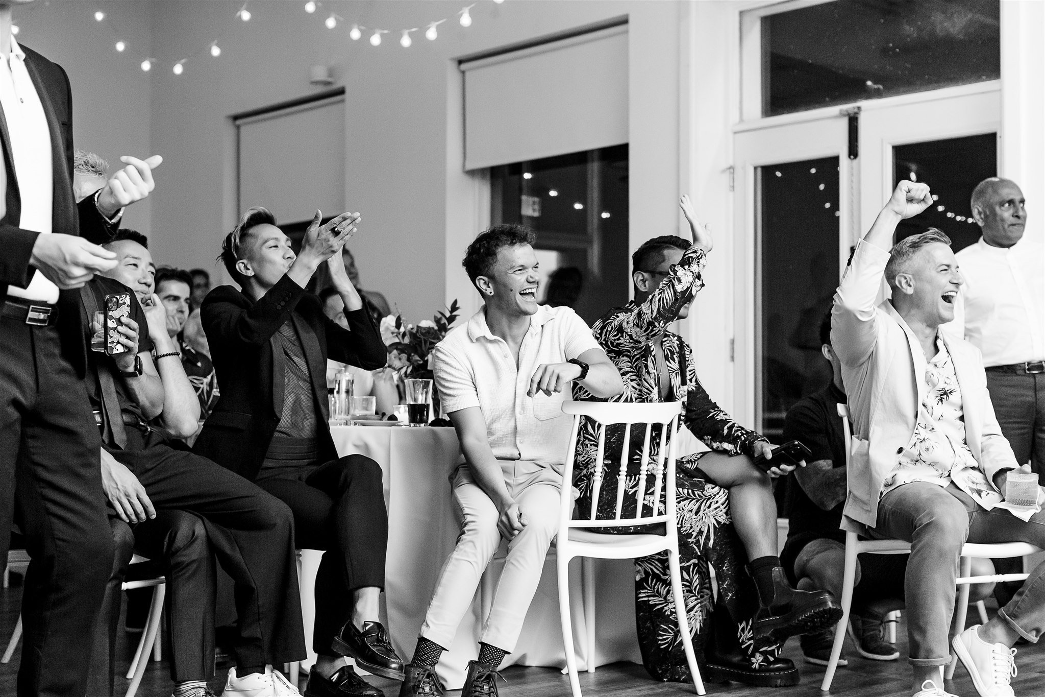 Michael and Jacob’s unforgettable wedding at The Henley Room in Toronto was a vibrant celebration of love and community. Planned by @stori.events, the day featured stunning florals by @theflower597toronto, incredible performances by drag queens Fay S