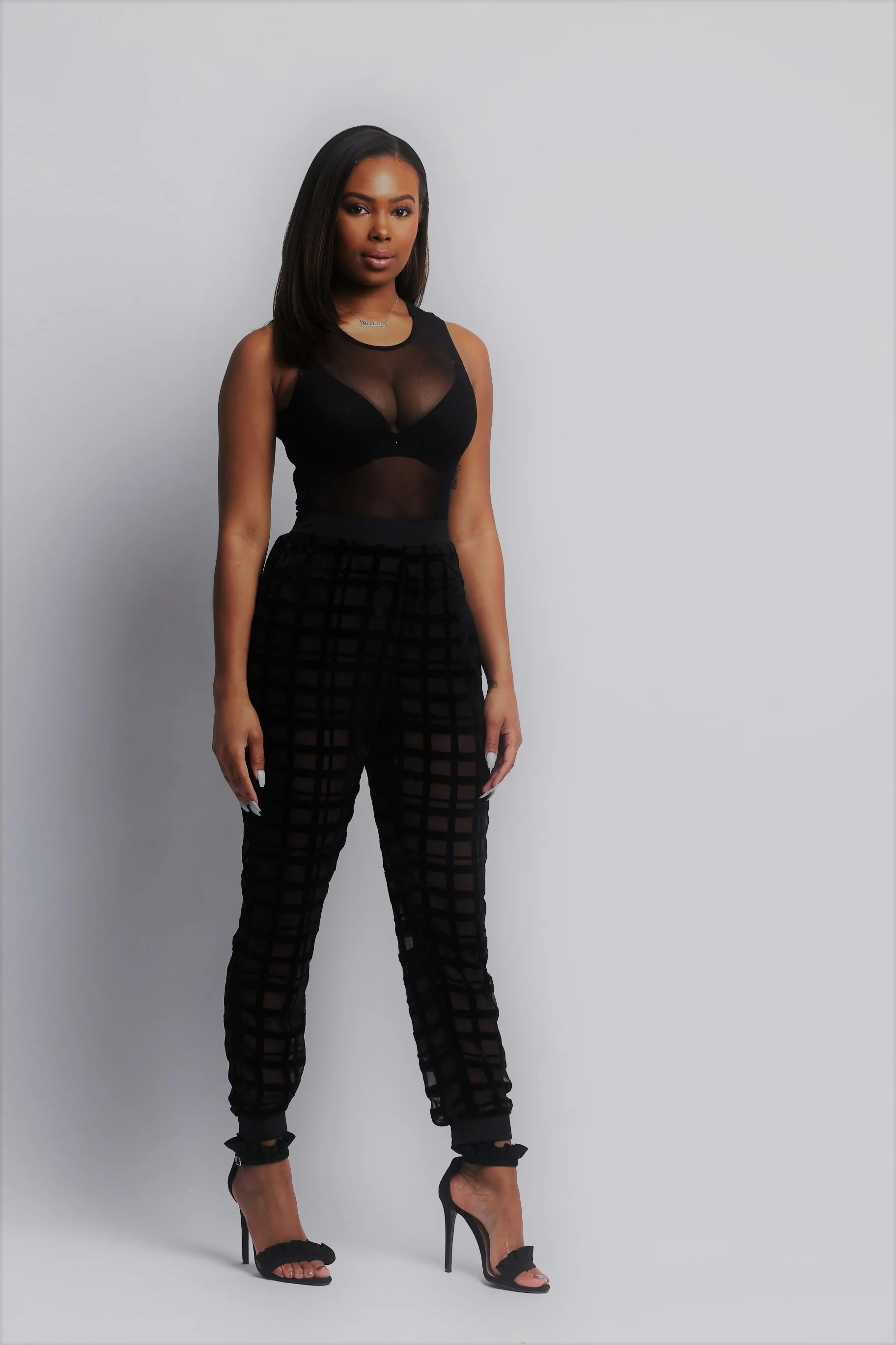 black pant bodysuit