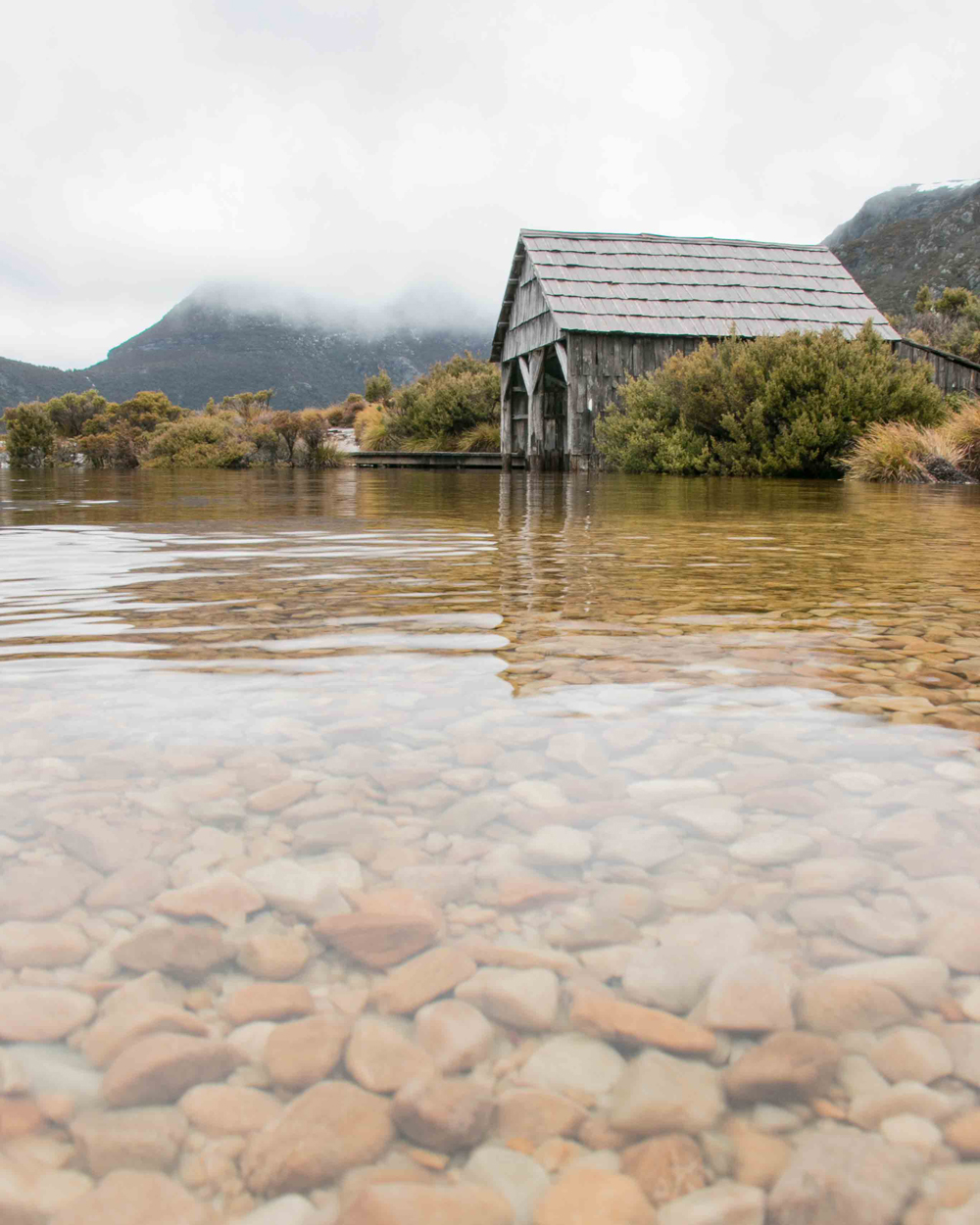 Don't be fooled by it's clarity, the water at Dove Lake is freezing