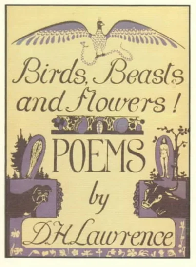 D H Lawrence’s original painted cover