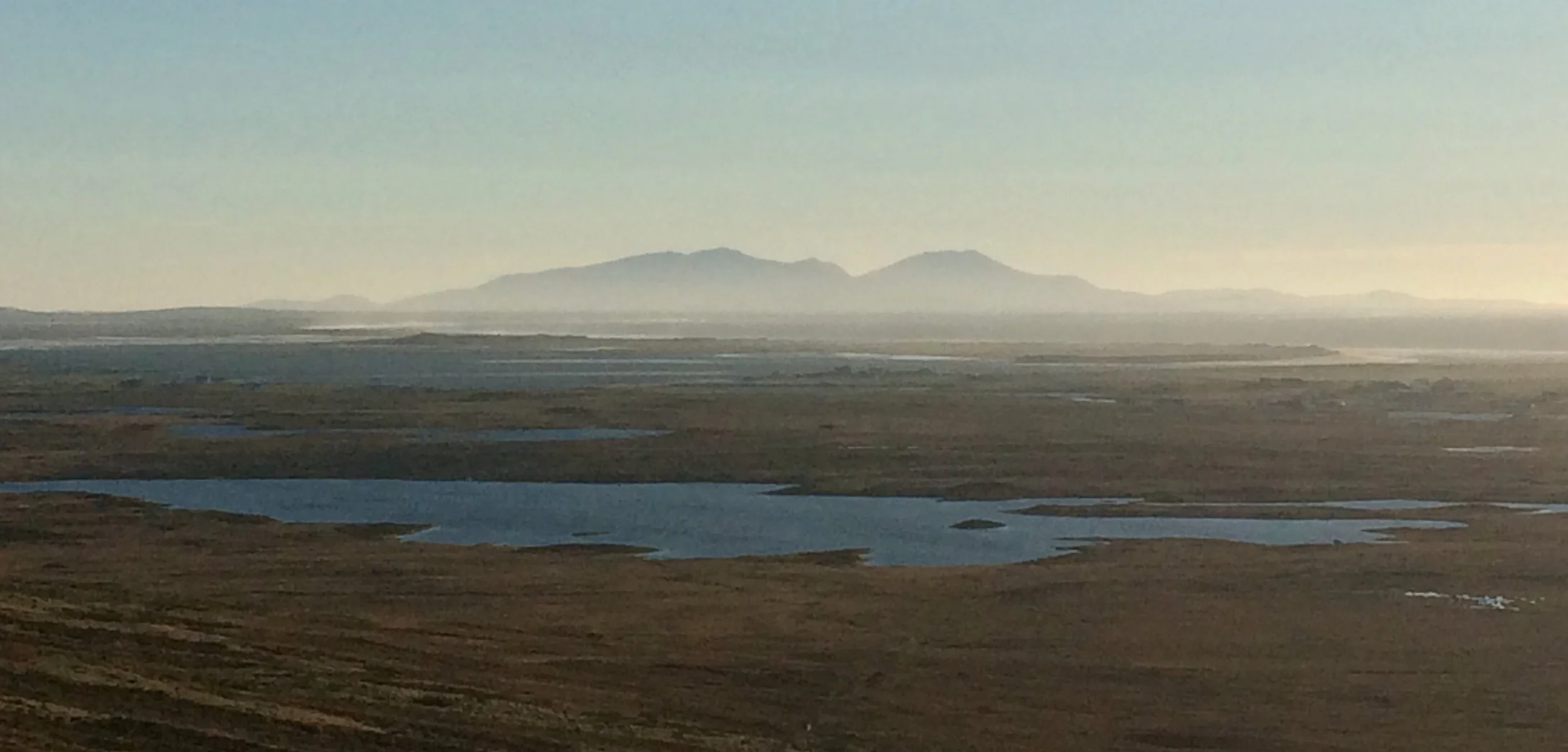 Looking towards South Uist from the St Kilda Viewpoint.