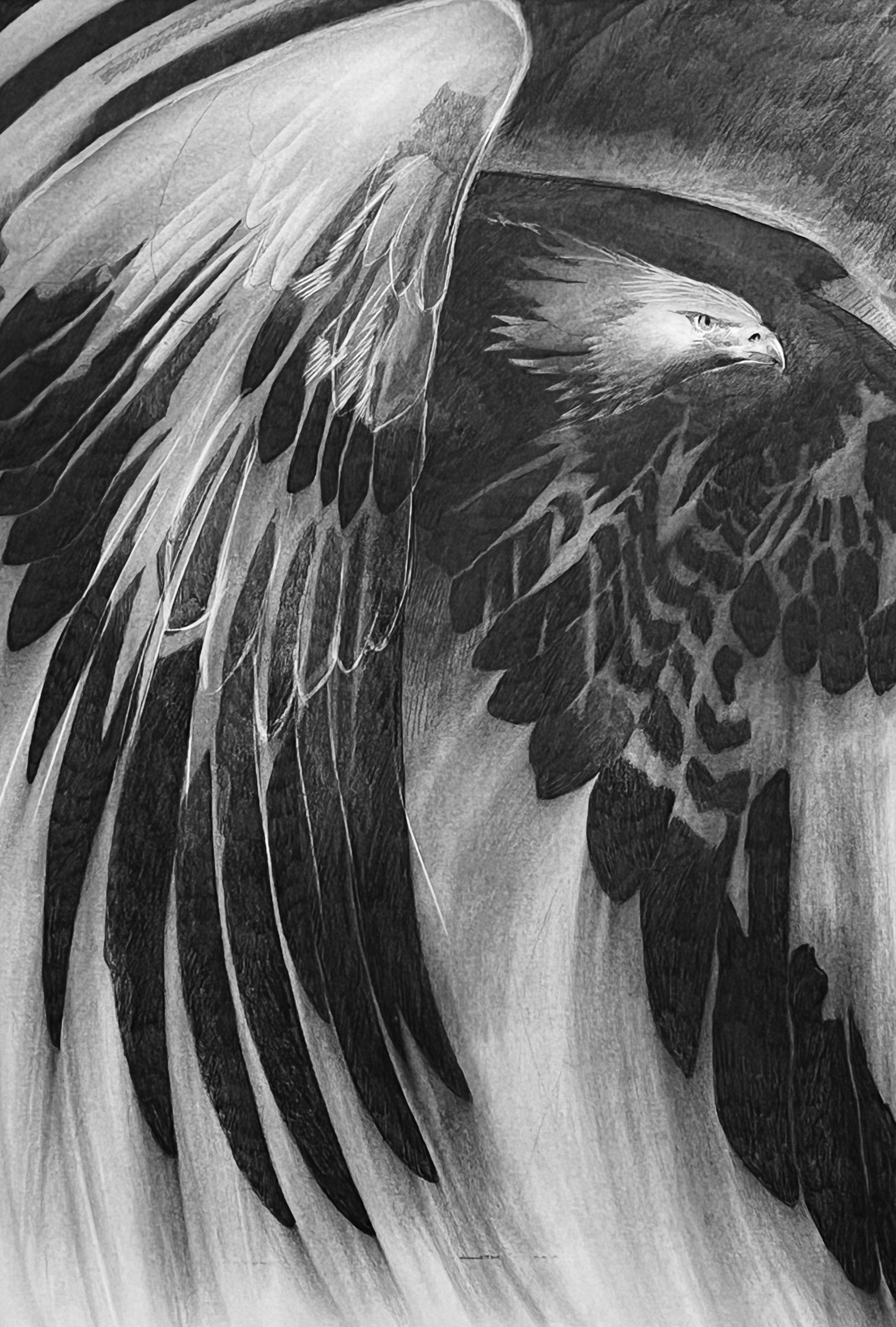  Evangelistic Beasts-Eagle, from A Whistling of Birds collaboration with Isobel Dixon. 