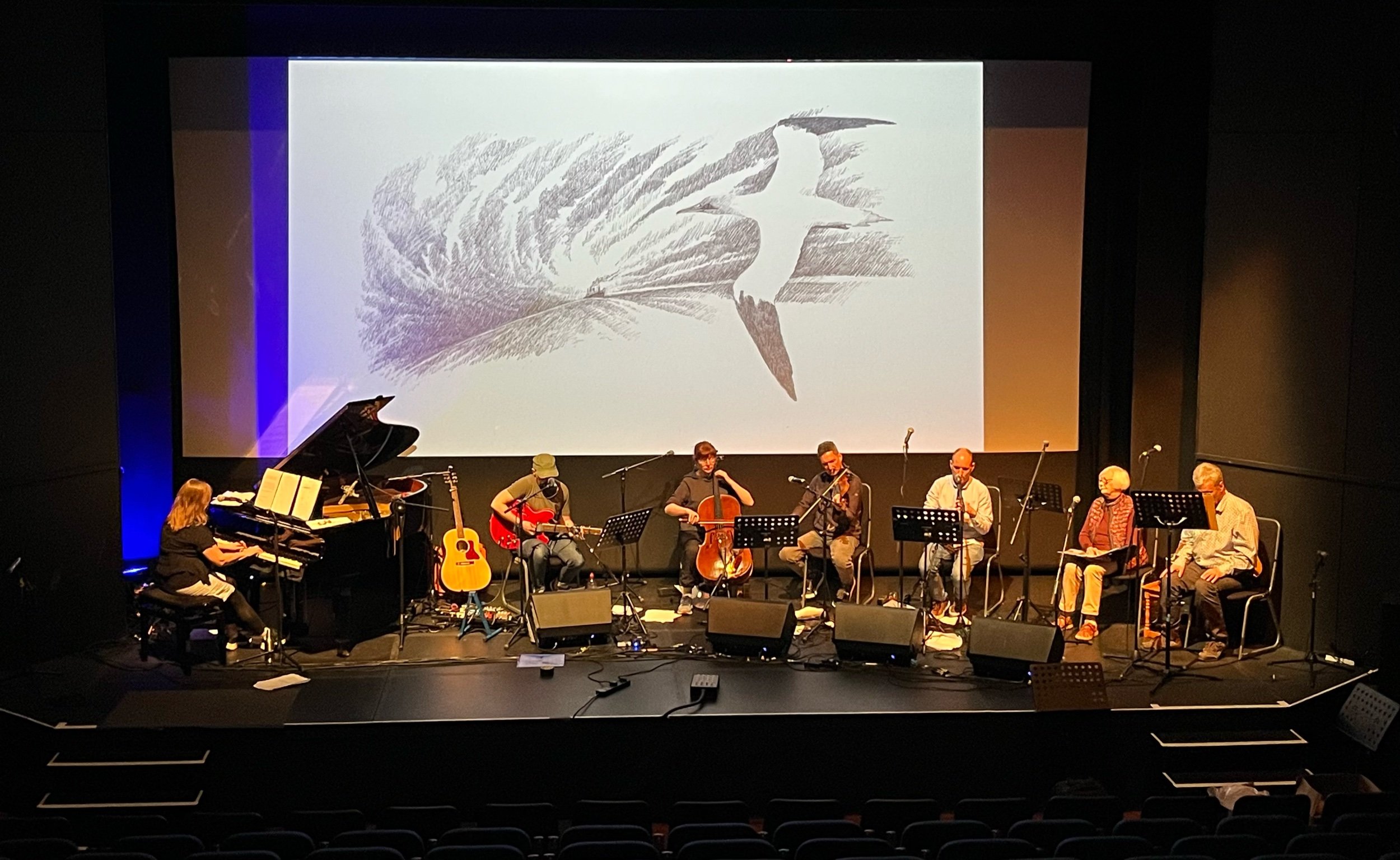 On stage - An Lanntair, Stornoway 