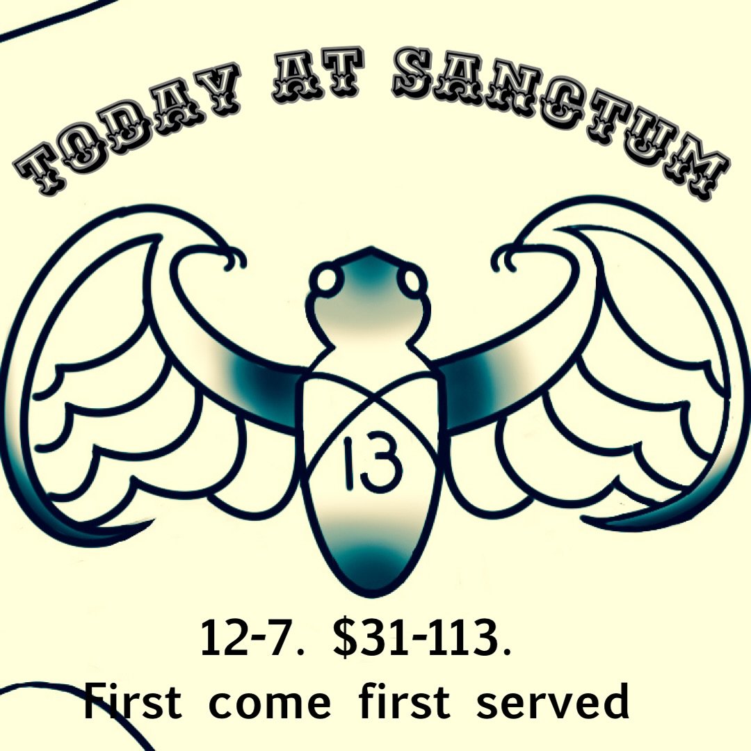 Come score a lucky Friday the 13th tattoo today!