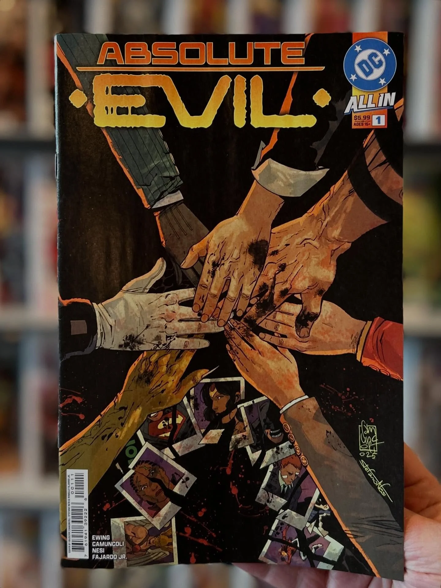 Happy New Comic Book Day! 📚 Absolute Evil № 1 is available now at the shop. 
🩸 
The emergence of superheroes has caught the attention of the world...and it&rsquo;s certainly caught the attention of the people who run it. Ra&rsquo;s al Ghul, Veronic