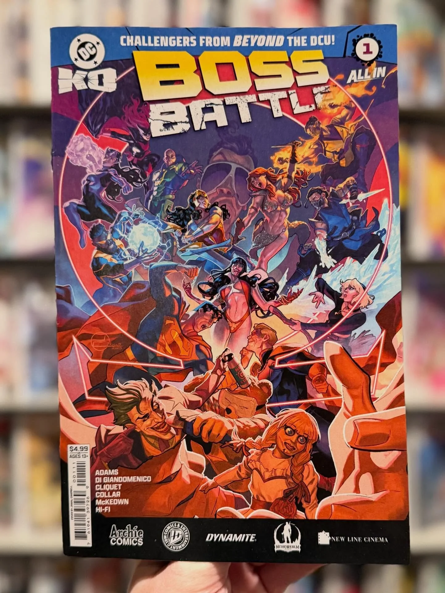 Happy New Comic Book Day! 
📚
DC K.O. - Boss Battle is available now at the shop. 
💥
To save our world, they must battle the champions of other worlds. Unexpected fighters from beyond the DC Comics enter the arena/ As the remaining champions in the 