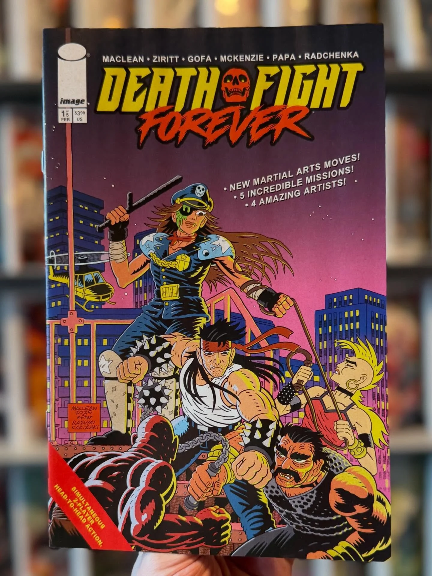 Death Fight Forever № 1 is available now at the shop, and our web-store. 
🔥 
Super-thief bruiser brothers, Crash and Bash Biggle, jump into action to help Commander Thunderfang fight inter-dimensional crime boss, Lord Slyther. But a run-in with Marl