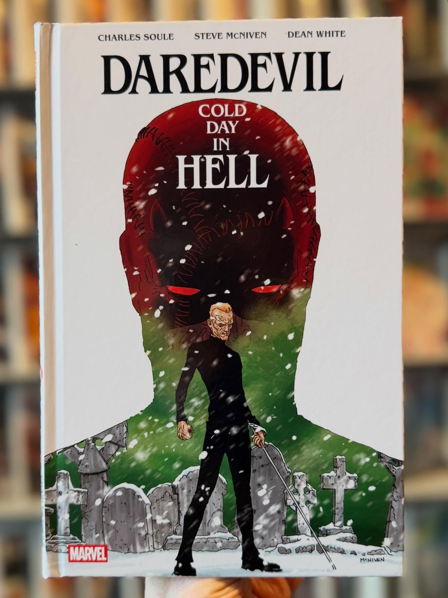 Daredevil: Cold Day In Hell is - timeless reminder of why heroes endure even in a world consumed by darkness - is available now at the shop, and our web-store. 
🔥
In a future where heroes have fallen and New York lies in ruins, an aging Matt Murdock