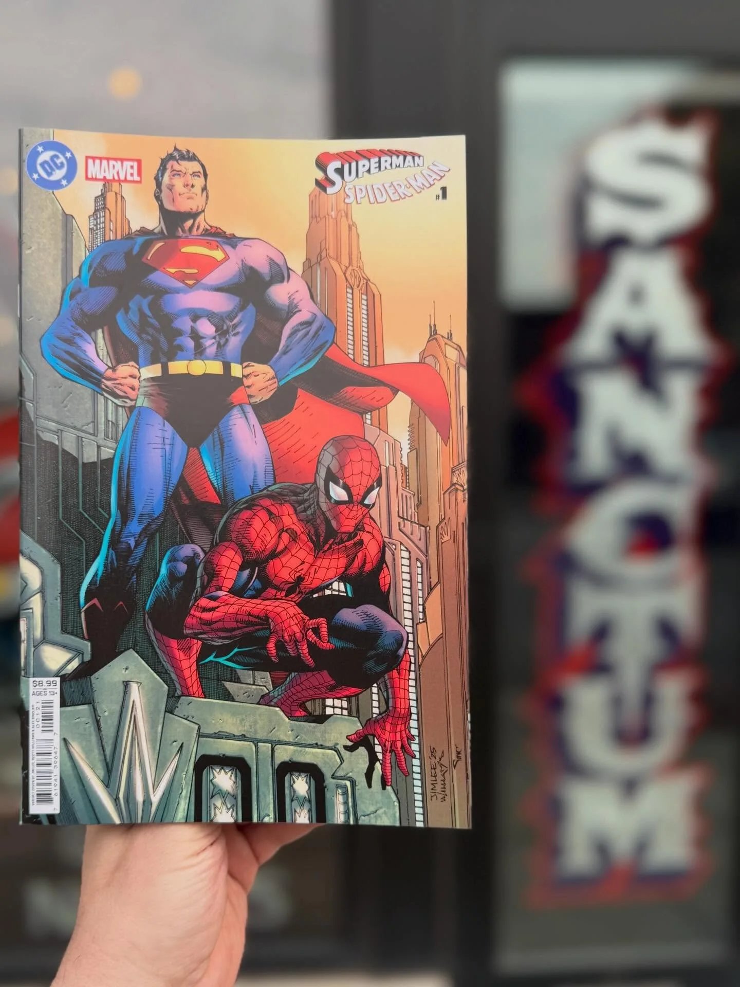 Happy New Comic Book Day! 📚 Superman / Spider-Man №1 is available now at the shop and our web-store. 

Brought to you by legendary storytellers @markwaidwriter and @jorge_jimenez_art: The Last Son of Krypton meets your friendly neighborhood Spider-M