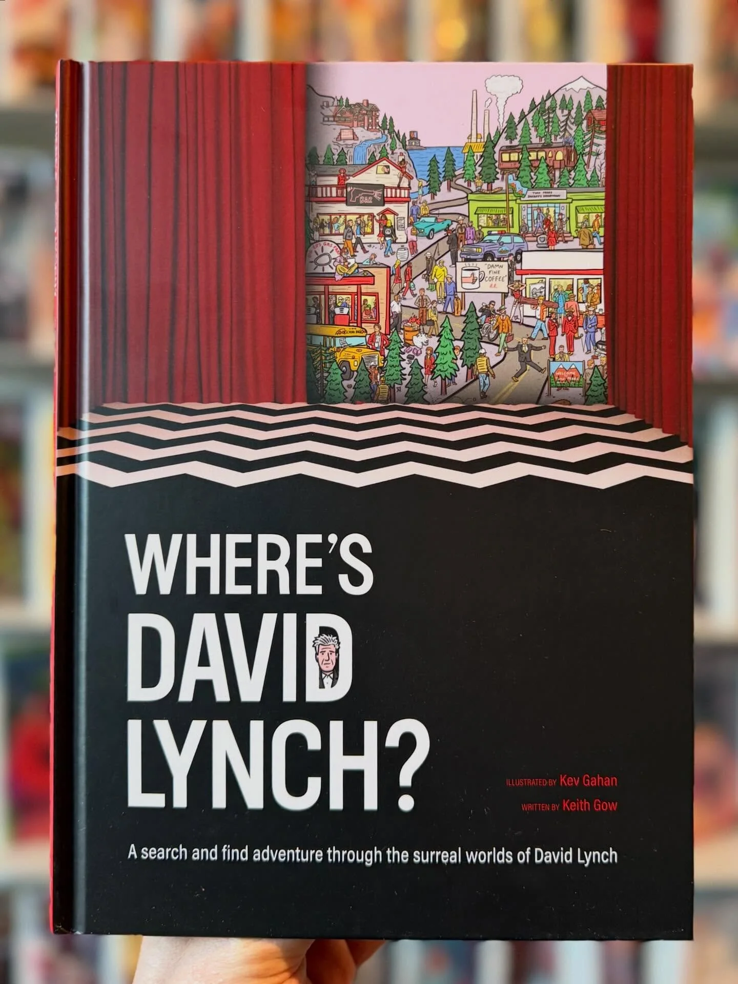 Where&rsquo;s David Lynch is available now at the shop, and our web-store.
👂
Illustrated with incredible detail by British artist Kev Gahan of @rebel_pencil, this book is an interactive homage to one of cinema&rsquo;s most unique minds: David Lynch.