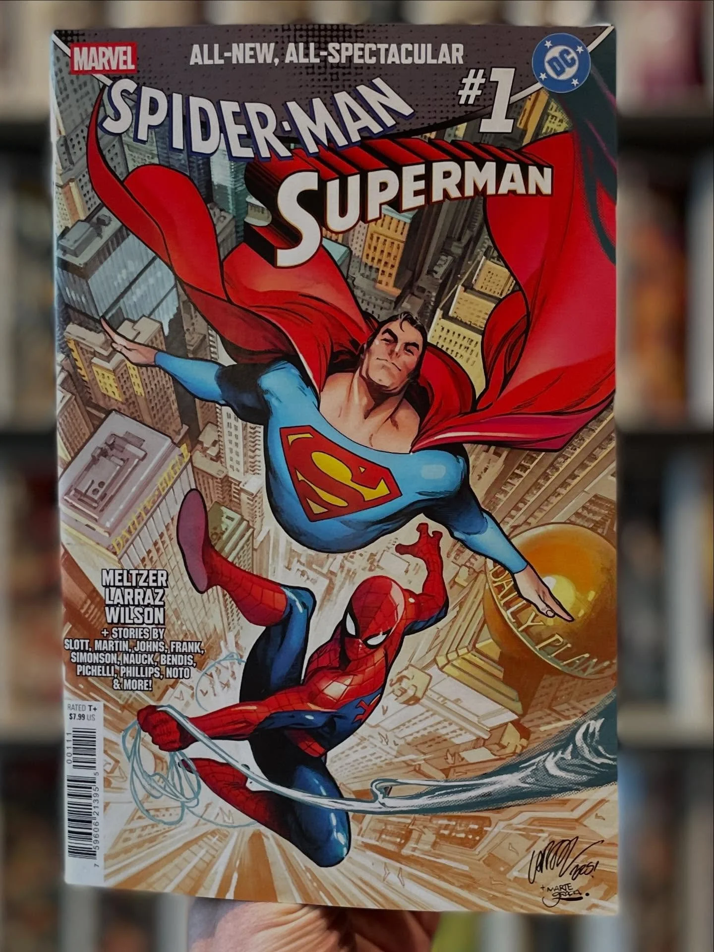 Happy New Comic Book Day! 📚 Marvel&rsquo;s spin on the Spider-Man / Superman crossover is available now at the shop. 

Fifty years ago, DC&rsquo;s Man Of Steel met Marvel&rsquo;s Friendly Neighborhood Wall-Crawler, and the world of comics has never 
