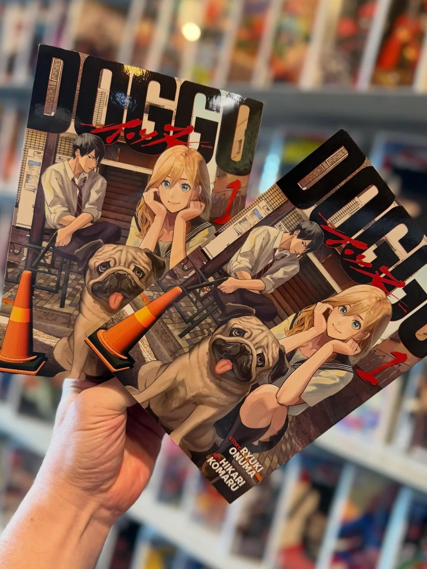 Happy New Comic Book Day! 📚 Doggo is available now at the shop, and our web-store. 

When a young woman rescues a strange pug, she gains more than a loyal friend&mdash;she gets her very own bodyguard! A hilarious, action-packed manga about the yakuz