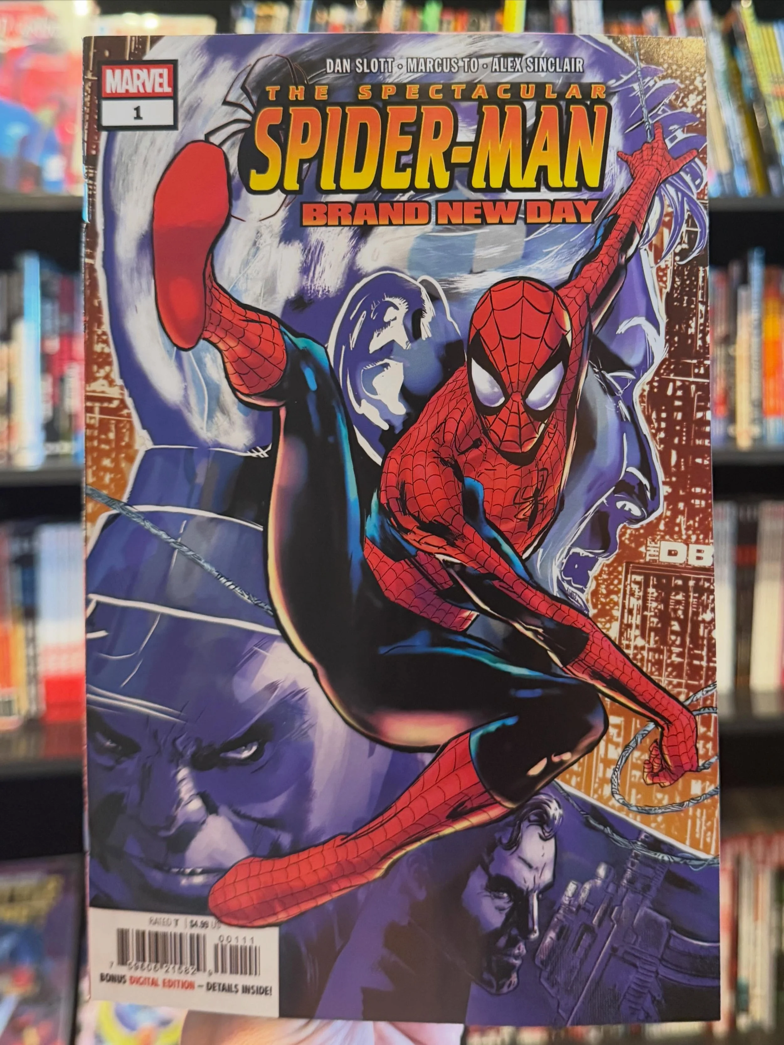 Happy New Comic Book Day! 📚 Spectacular Spider-Man: Brand New Day № 1 is available now at the shop. 
🕸️ 
Revisit one of the most transformative periods of Spider-Man history with some of the creators who made it happen. Spider-Man discovers one of 