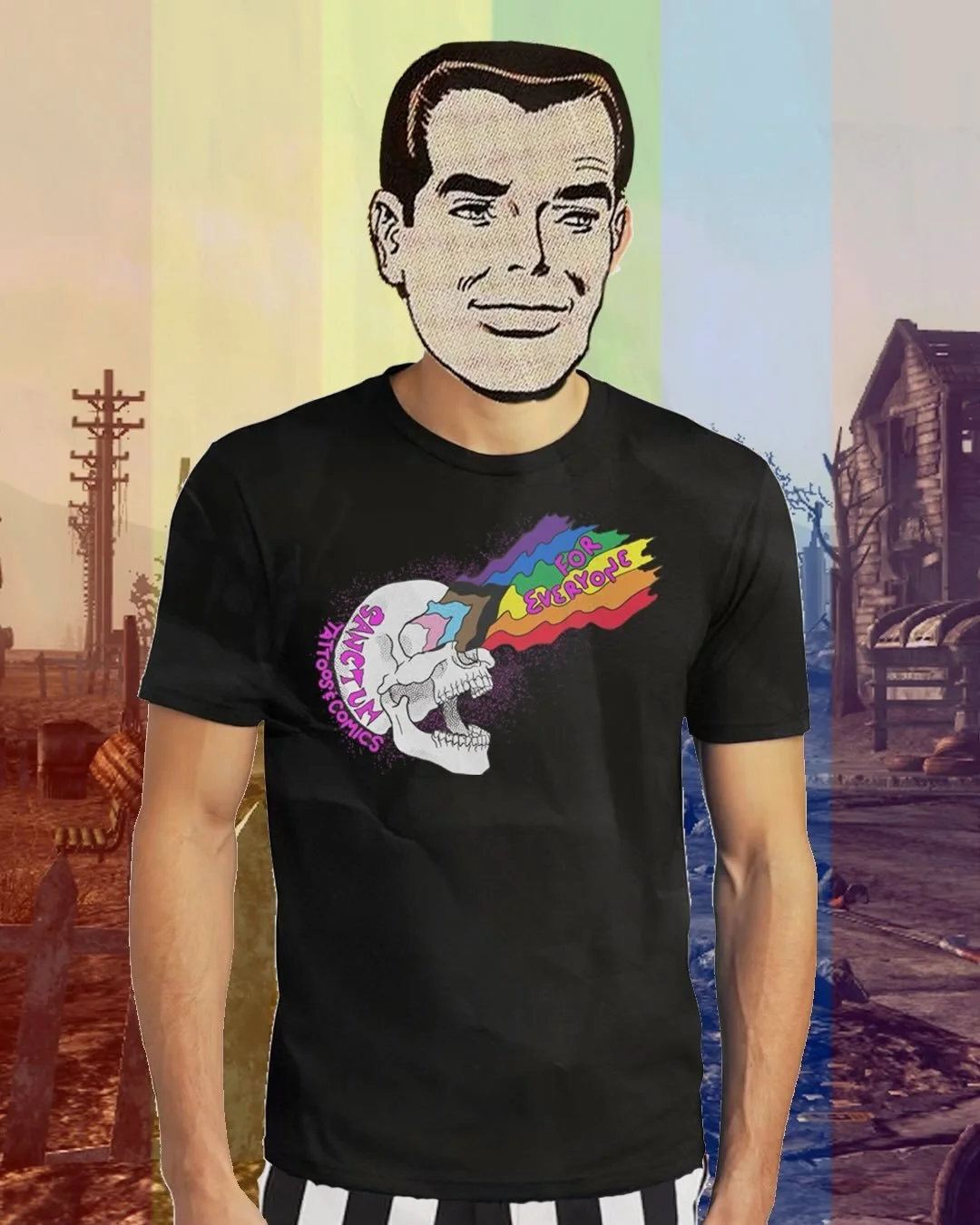In celebration of Pride Month, Aaron designed these &ldquo;Comics &amp; Tattoos For Everyone&rdquo; shirts. They are online exclusives you can secure at our web-store. Proceeds will be donated to @centralalabamapride.