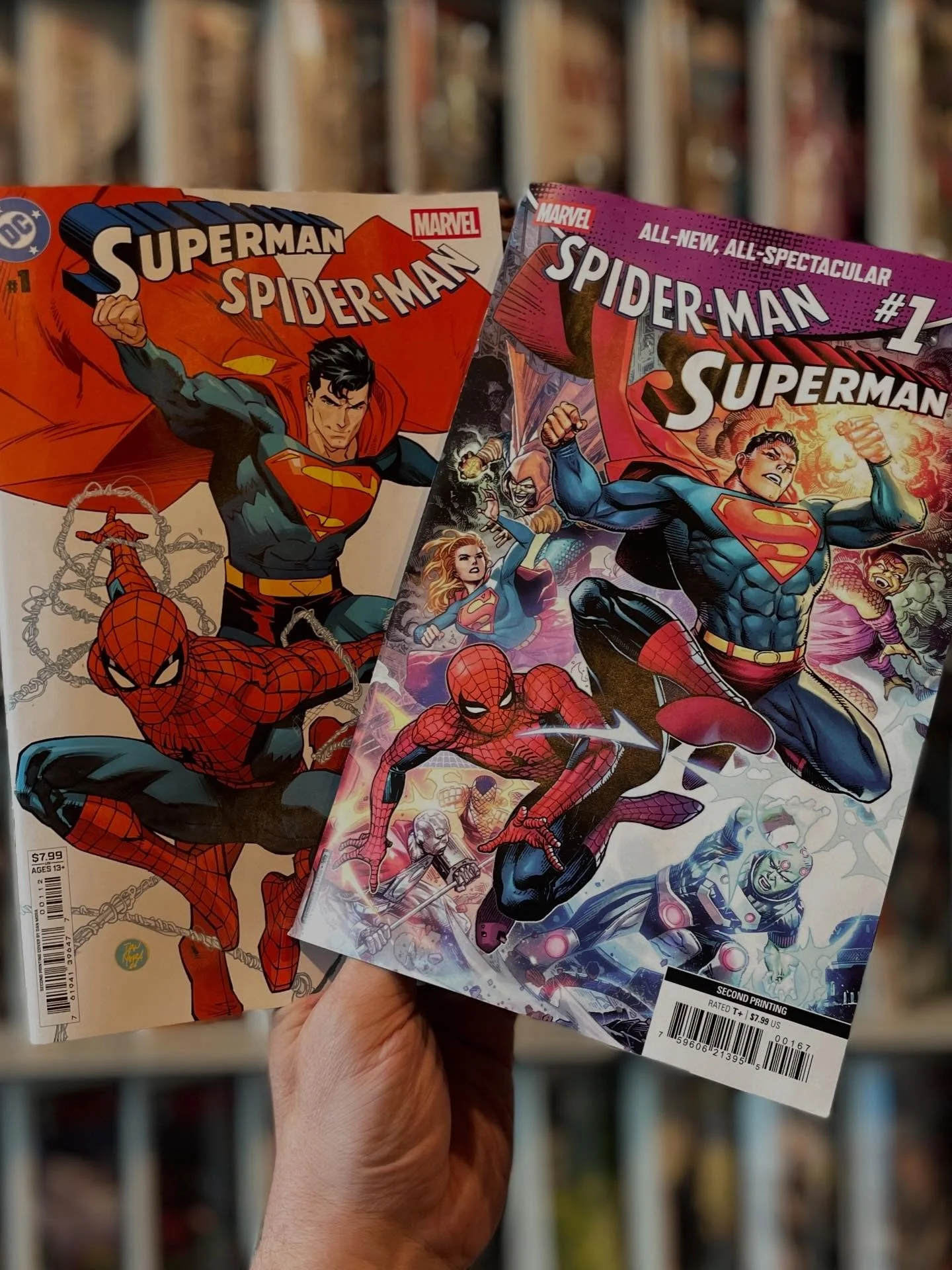 2nd prints of Marvel&rsquo;s, and DC&rsquo;s Spider-Man / Superman crossovers are back in stock at the shop and our web-store.