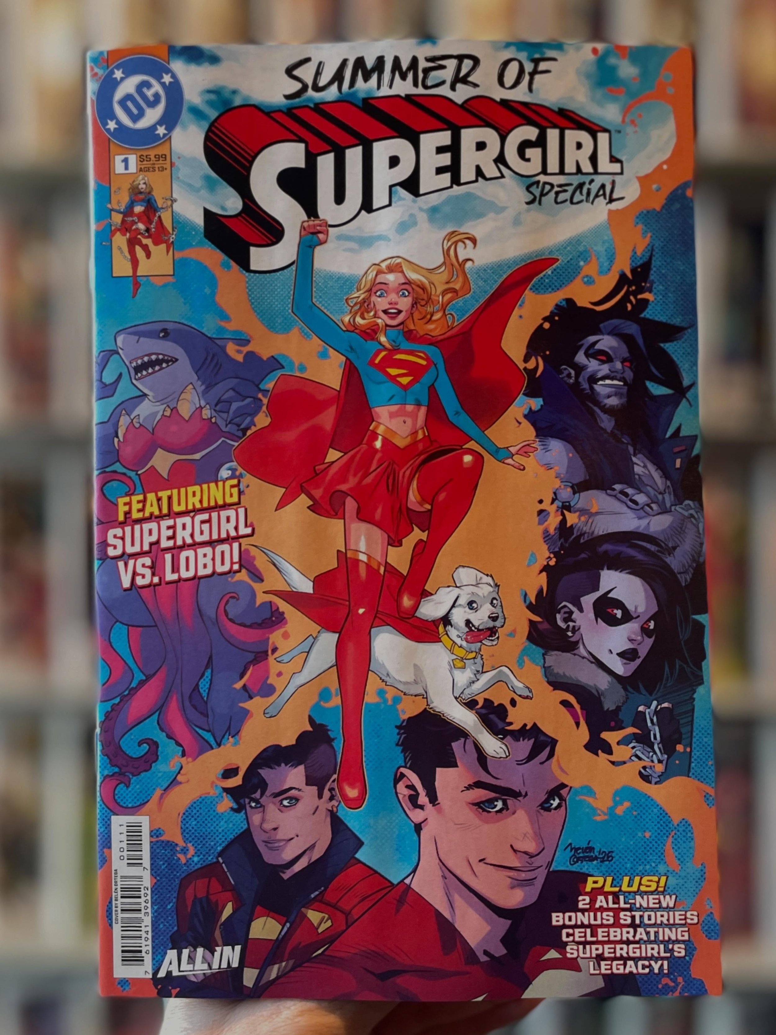 Happy New Comic Book Day! 📚  The Summer Of Supergirl Special is available now at the shop, and the web-store. 

The quiet town of Midvale is shaken to its core when Supergirl finds herself face-to-face with the galactic bounty hunter, Lobo. Can the 