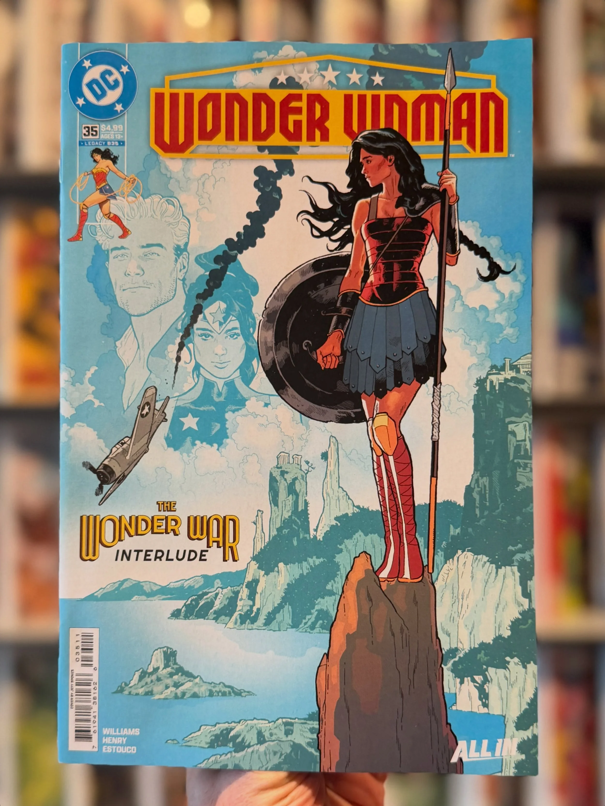 Happy New Comic Book Day! 📚 Wonder Woman № 35 is available now at the shop, and our web-store. 
✨
The Currents Beneath Part 1 by @steph_i_will &amp; claytonhenry_artist: After a tragic sacrifice to the Fates, Steve Trevor and Trinity race through ti