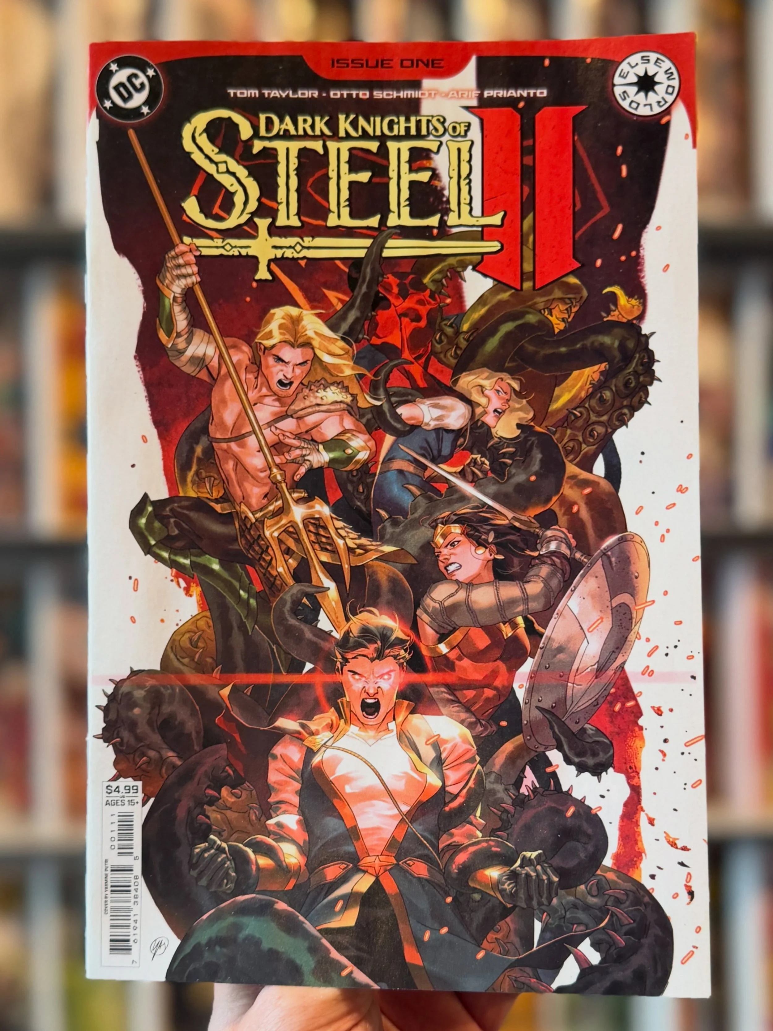 Dark Knights Of Steel II № 1 is available now at the shop, and our web-store.

An entire medieval world was forever changed when a spaceship crashlanded from a doomed planet. Monarchs died, kingdoms rose, long-buried treachery came to light...and a L