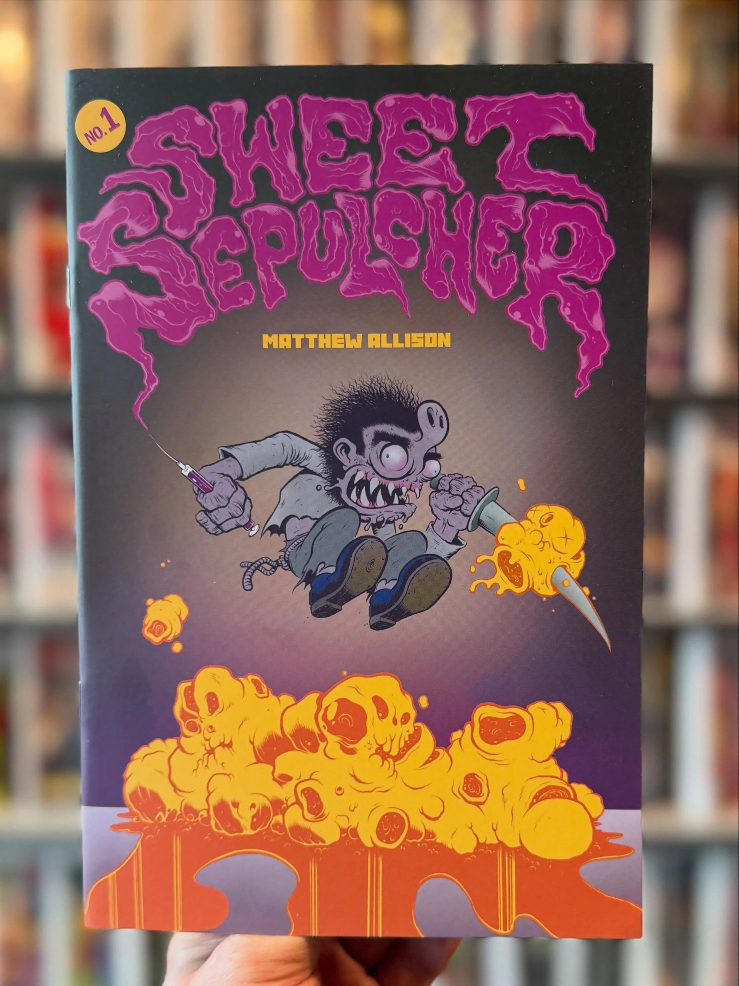 Sweet Sepulcher, by Sanctum favorite @cankorr is available now at the shop, and our web-store. 

In this premier installment we get the story of young space patrolman, Freddie Potrzebie, and his exploits on the moon. After months of virtual training,