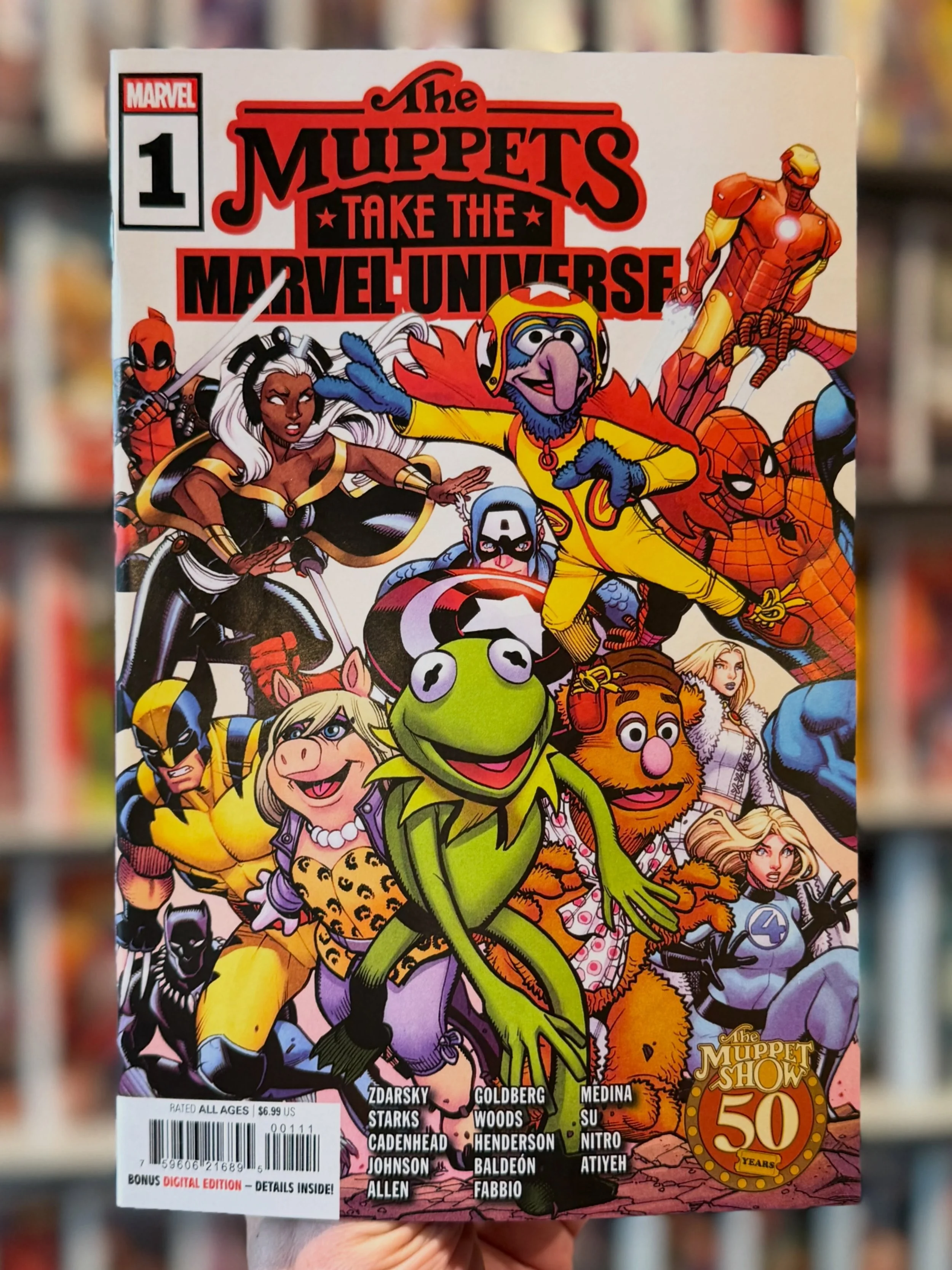 Happy New Comic Book Day! 📚 Muppets Take The Marvel Universe № 1 is available now at the shop, and our web-store!

Tonight&rsquo;s very special guest stars - the Marvel Universe! To celebrate the 50th anniversary of the Muppet Show...We bring you a 