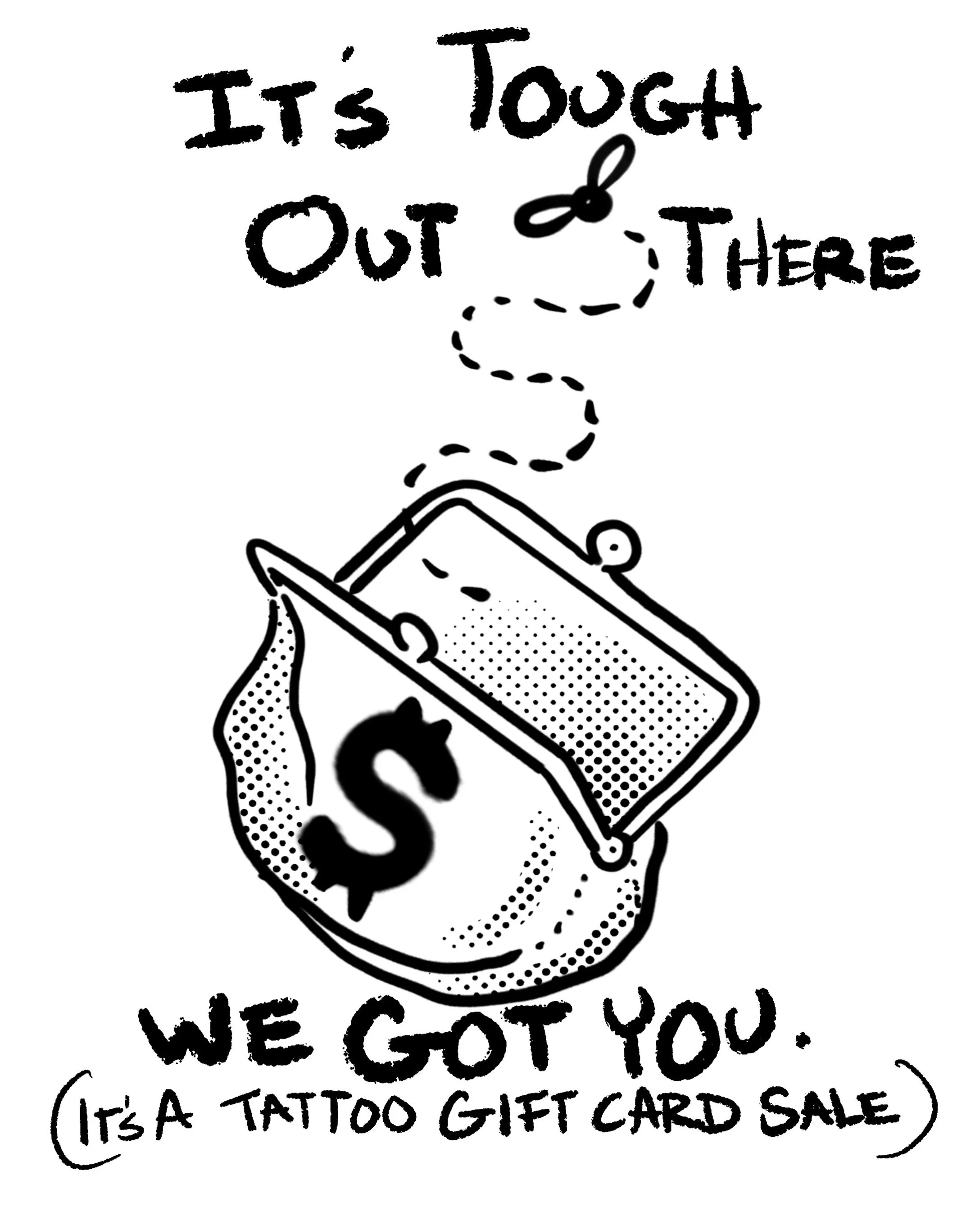 X-mas is upon us. What can you do in this economy? Starting today until November 28th for the first 20 people to come in to Sanctum to buy a TATTOO Gift card we will add $100 for every $200 you spend. ($200 gets you a $300 gift card, $400 gets you a 