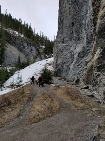 Up this path is a super steep set of stairs