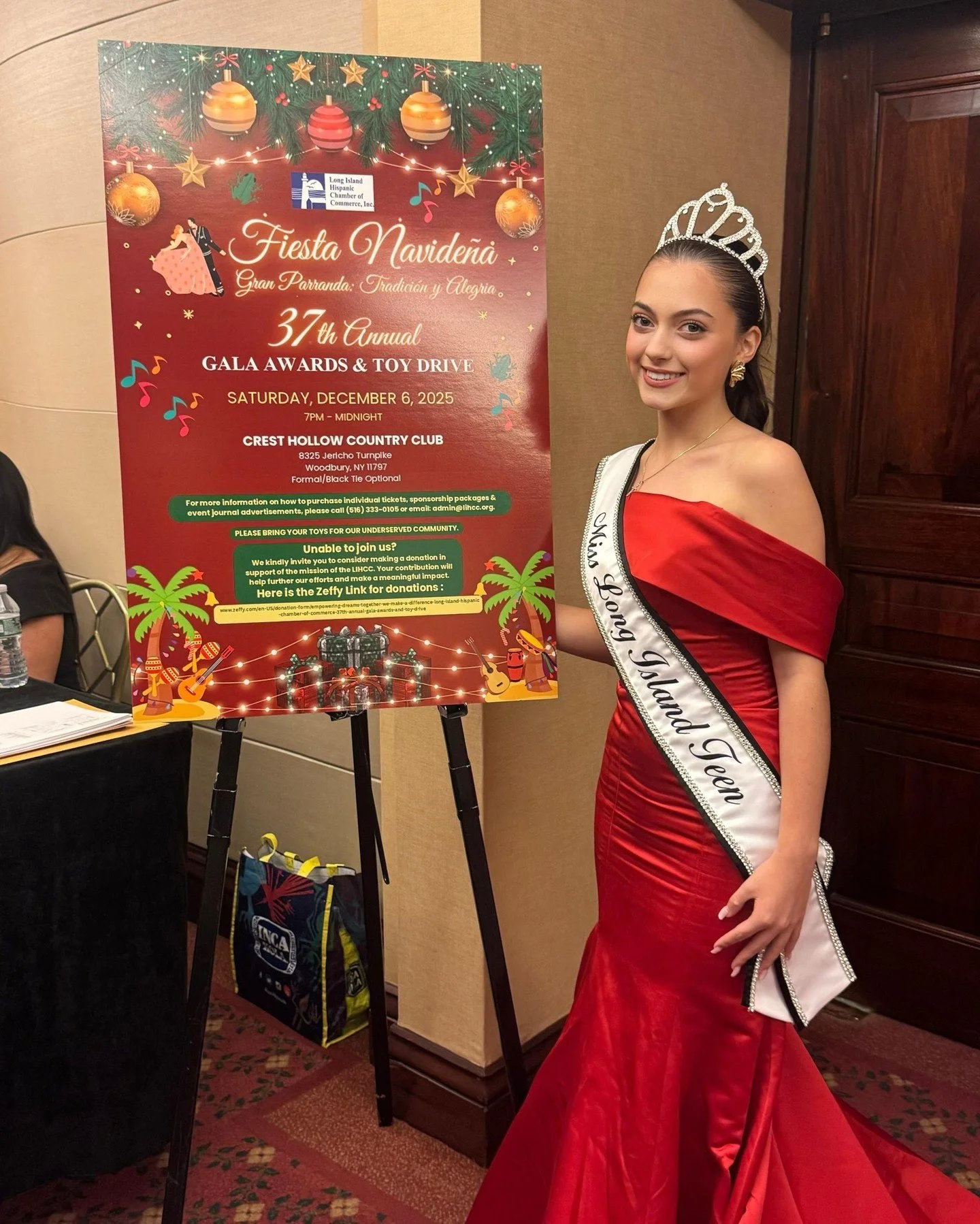 Shyla had an incredible evening attending the Long Island Hispanic Chamber of Commerce Awards Gala &amp; Toy Drive! 🎁✨

She was honored to celebrate and support an organization that uplifts local businesses, strengthens community connections, and gi