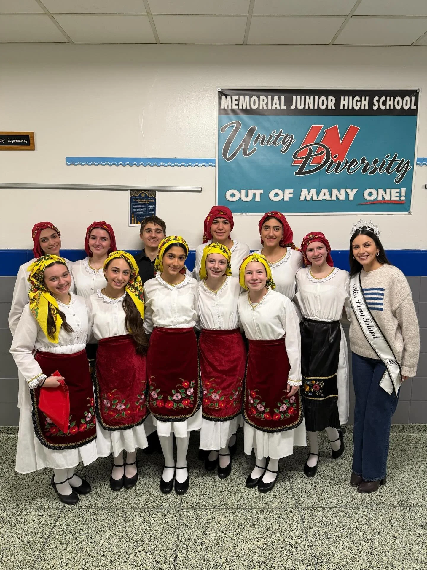 Last month, Miss Long Island 2026, Geanna Koulouris, had the honor of serving as a special guest speaker at the annual Heritage Night at Valley Stream Memorial Junior High School. 

She shared her journey as a proud Greek-American, she spoke about gr