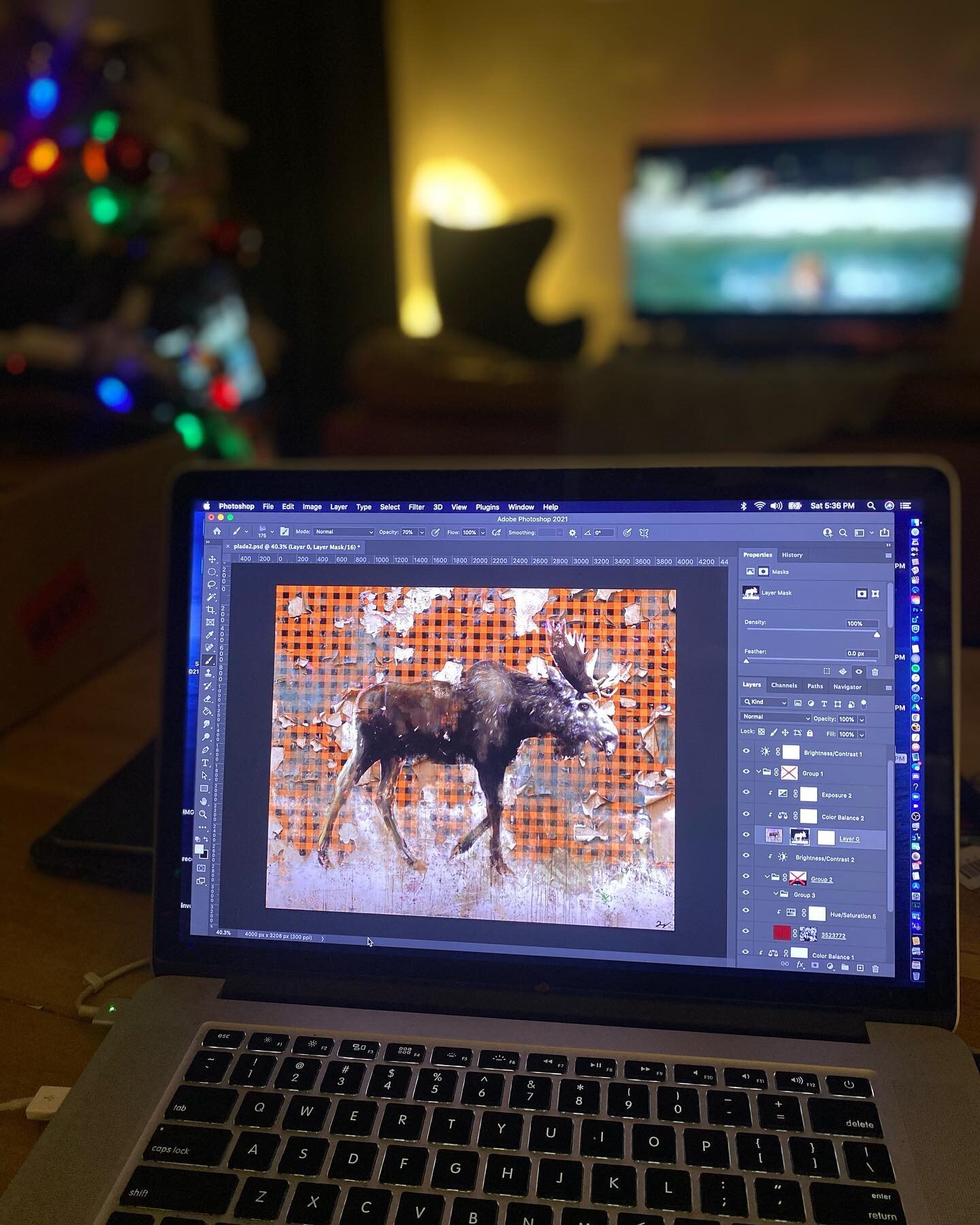 Merry Christmas everyone, just Working on some print ideas for the new year while watching LOTR! 

#print #canada #art #moose