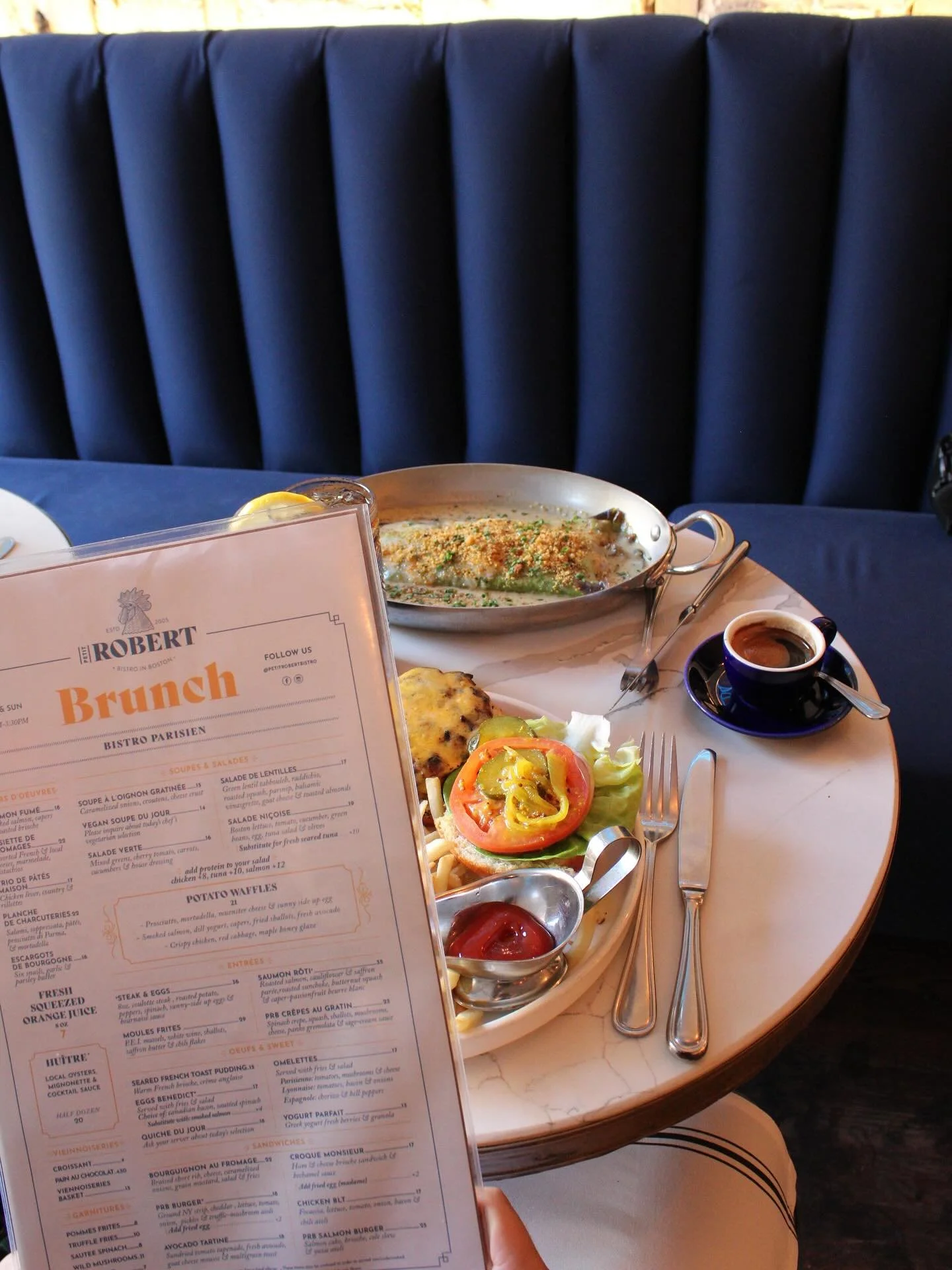 NEW BRUNCH MENU 🌸🧡

Available now 
📍PETIT ROBERT BISTRO 

#bostonsouthend #frenchrestaurant #bostoneats #foodie