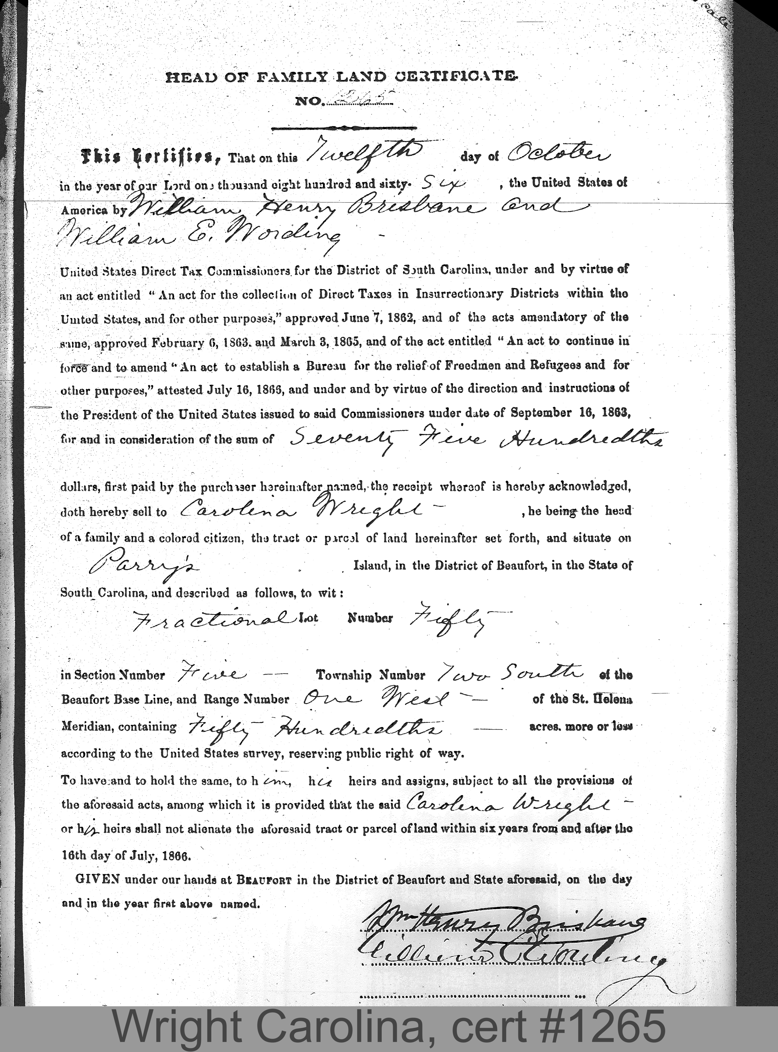 Wright_Carolina_cert_1265_labeled.png