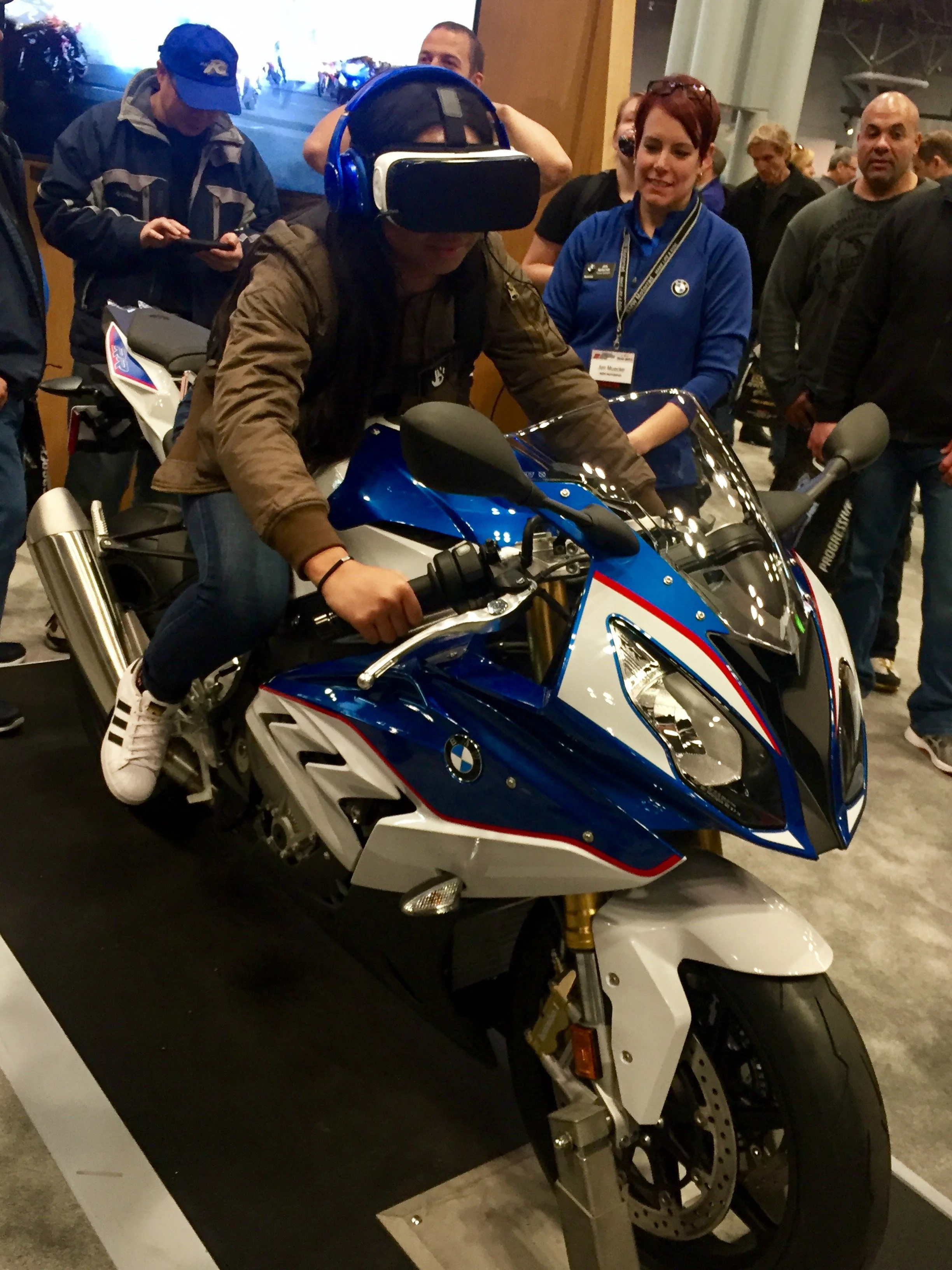 It's doubtful virtual reality will replace the full experience of motorcycle riding. &nbsp;But for the IMS, this setup was a fan favorite.