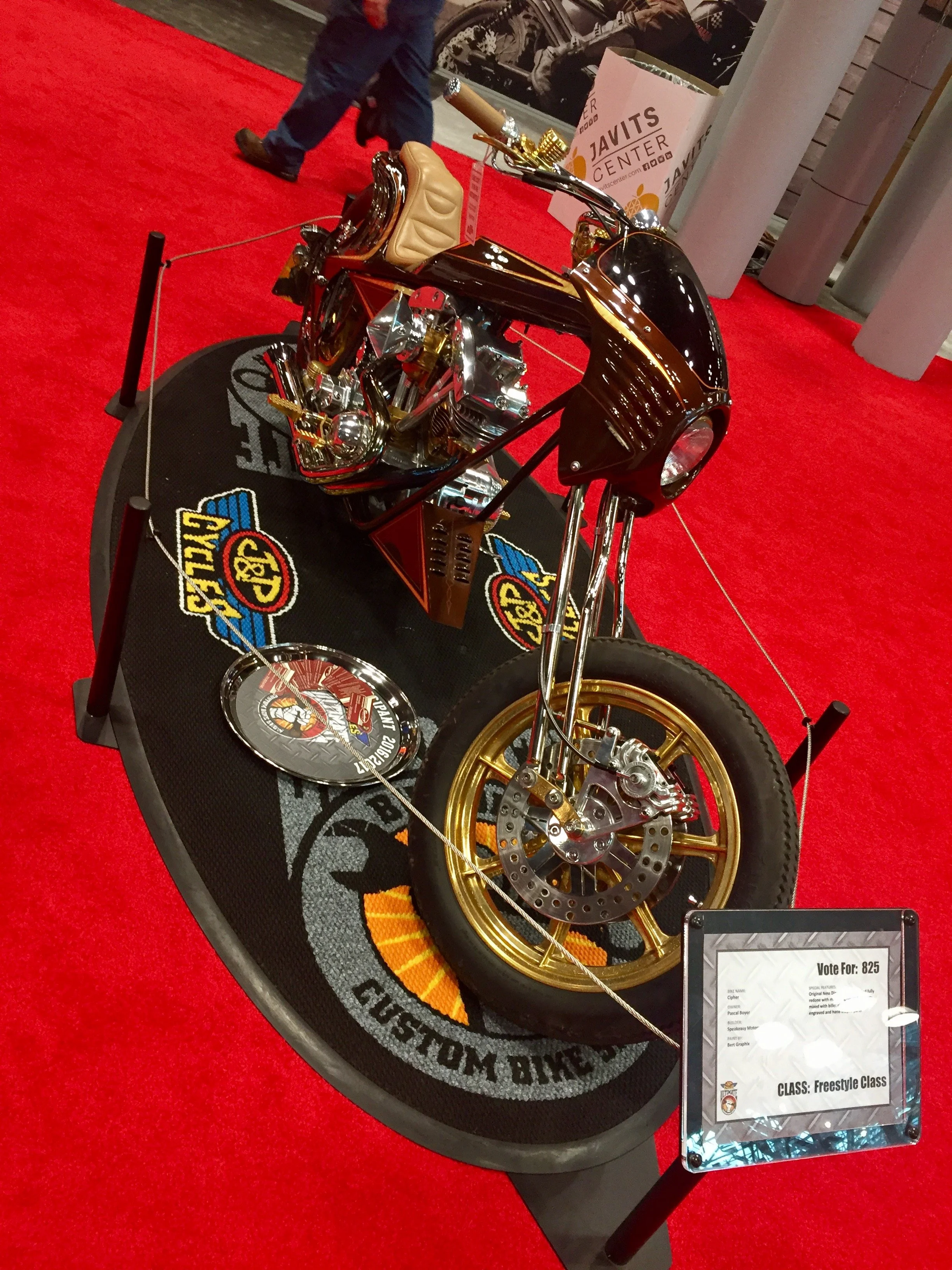 The IMS includes a custom bike competition. Talented artists seek patron votes.